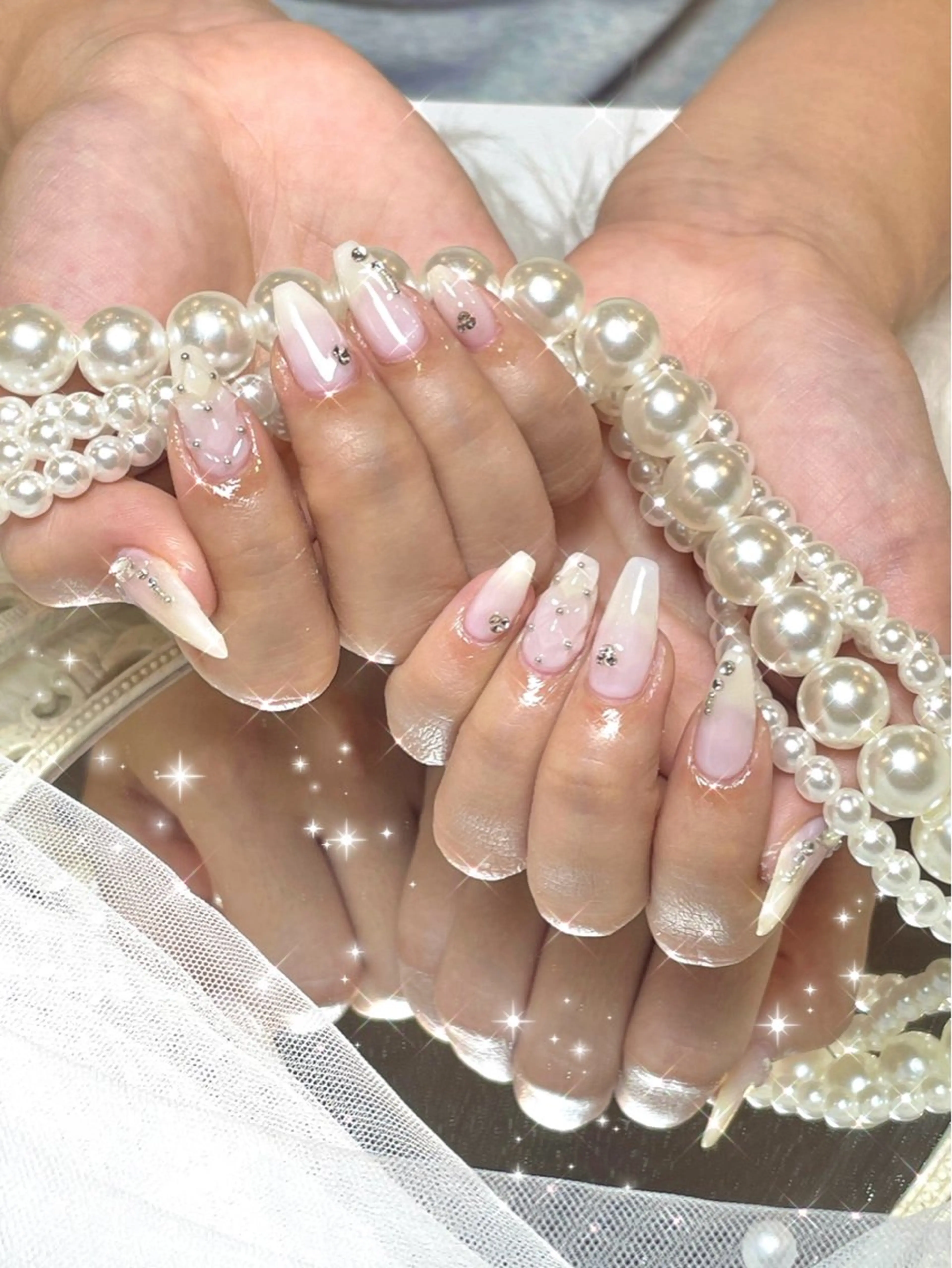 ネイル ハンドネイル nailsalon Moa【モア】所属・yurika 🌷.*･ﾟのネイルデザイン