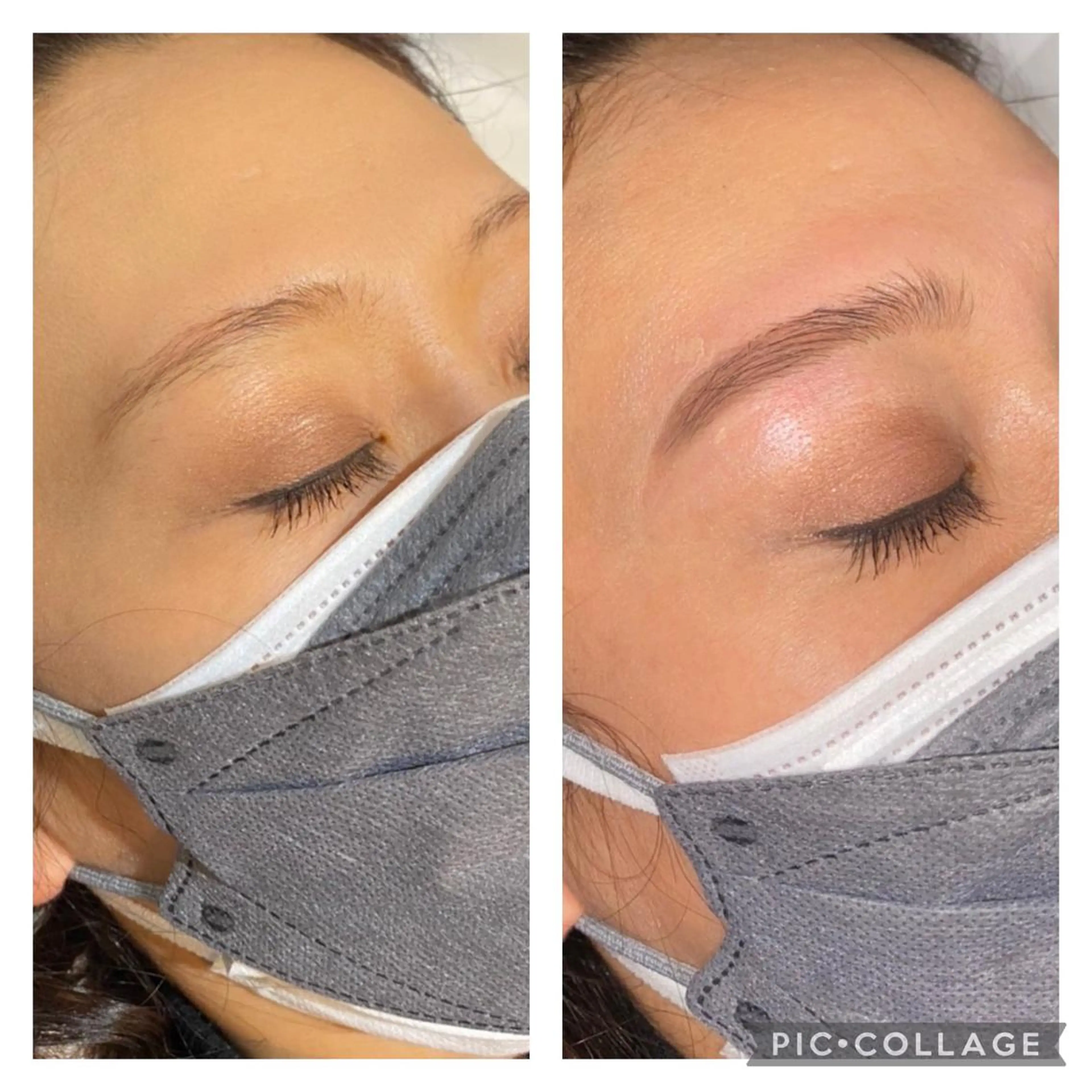 新規のみ⭐️ハリウッドブロウリフト（ワックス脱毛付）➕まつ毛根元立ち上げパーマ⭐️予約完了後アプリのメッセージ返信必須の写真