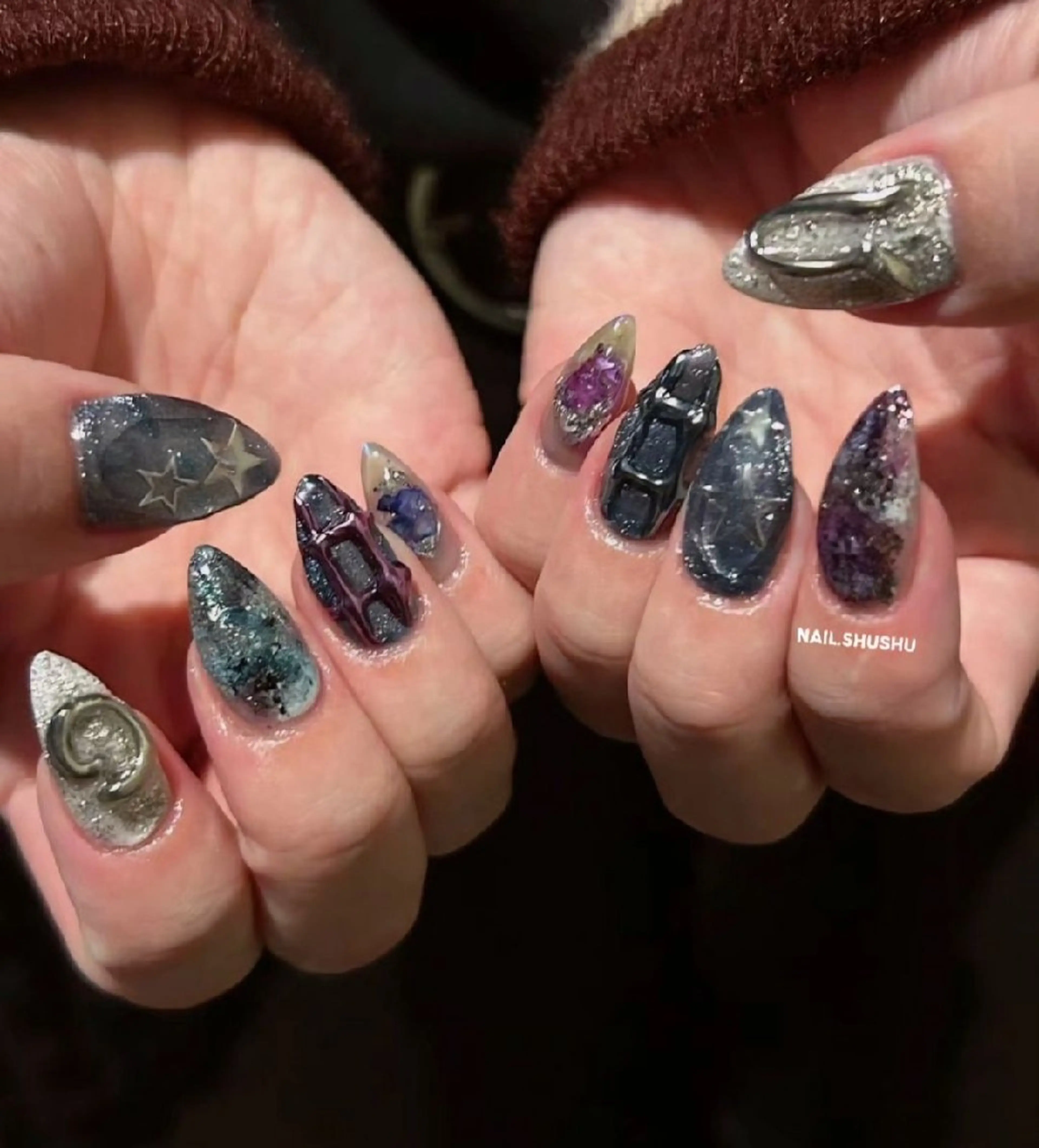 ネイル 3dパーツ/流行り 👧shushu❤️のネイルデザイン