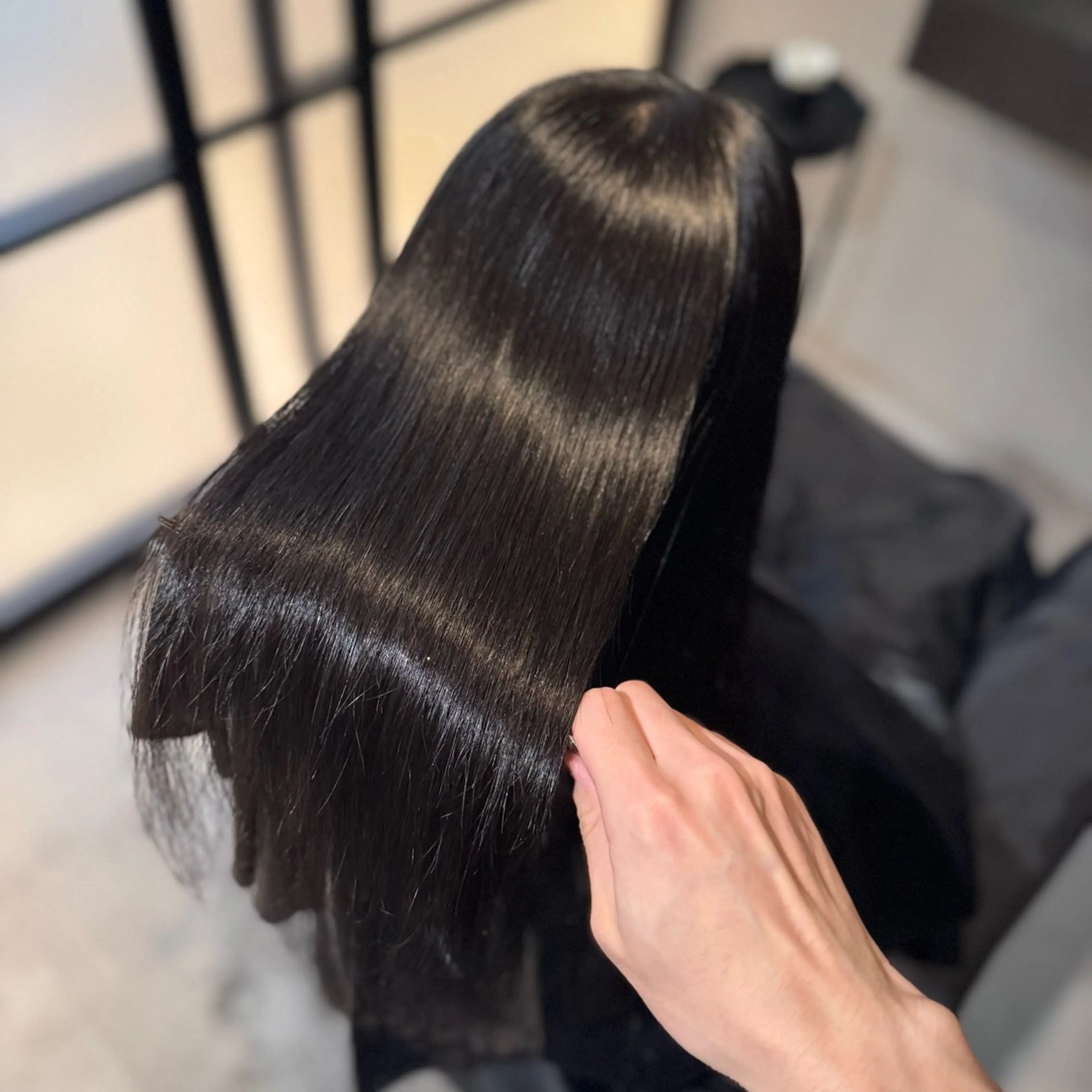 ロング パーマ 髪質改善 韓国風ヘア 縮毛矯正 トリートメント カット トリートメント ブリーチなし I 髪質改善Ⅰたつやのヘアスタイル