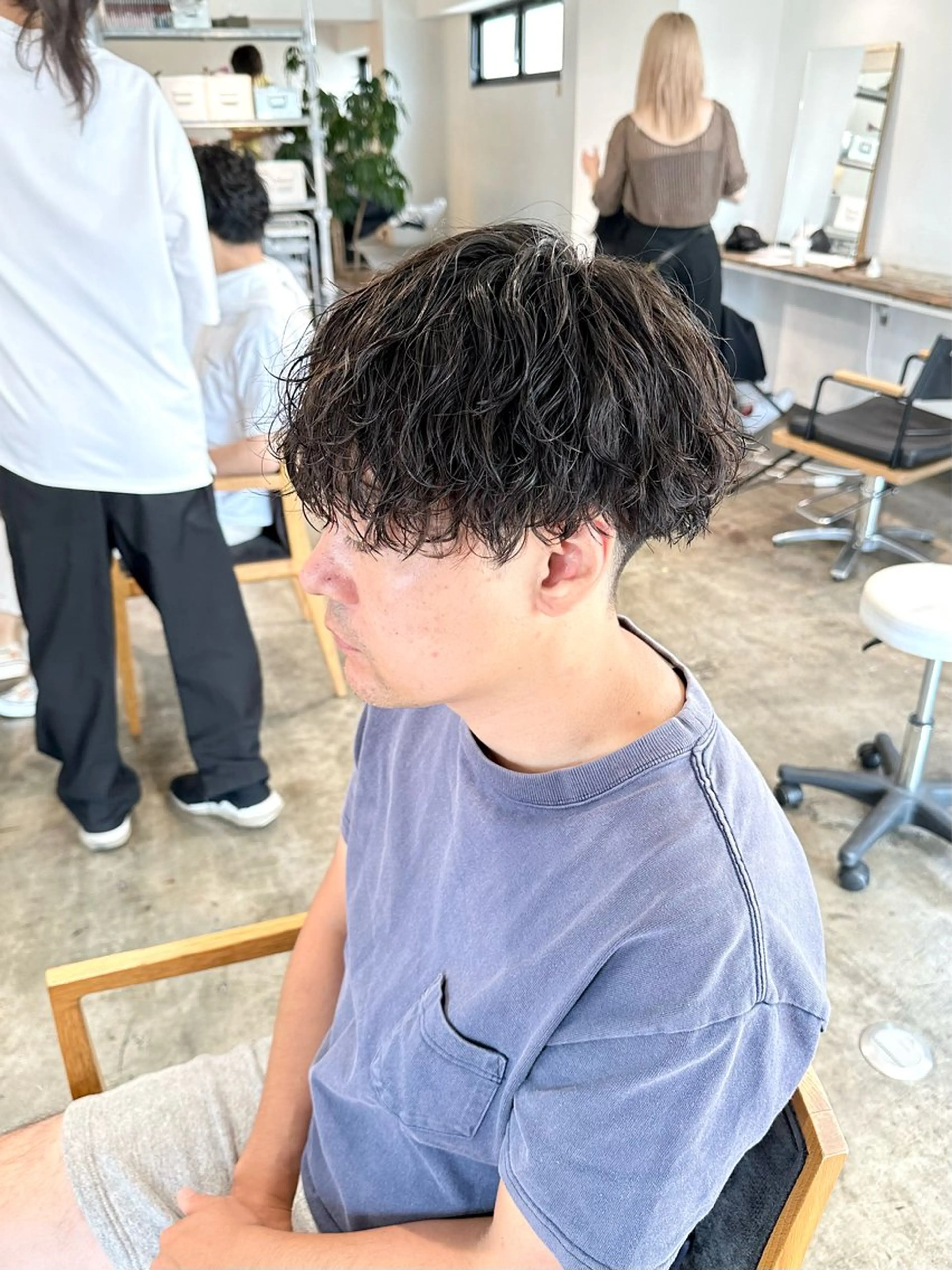 メンズ マッシュ メンズパーマ メンズツイストパーマ 波巻きパーマ ツイストパーマ 骨格補正施術/メンズ 専門美容師/YUYAのヘアスタイル