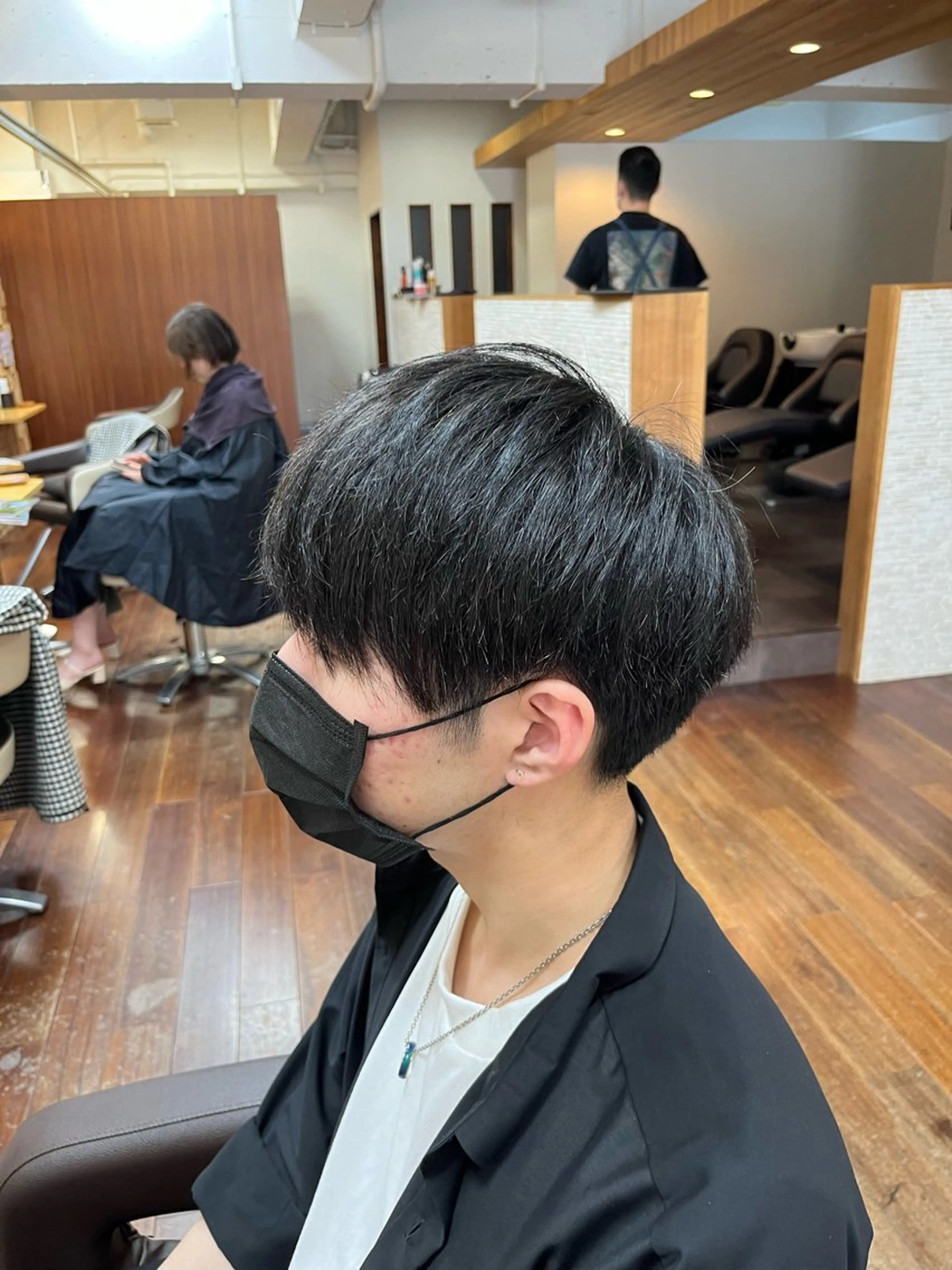 ショート オートクチュールランコントレ西京極店所属・今在家 玲【艶髪スト レート/メンズ特化】のヘアスタイル