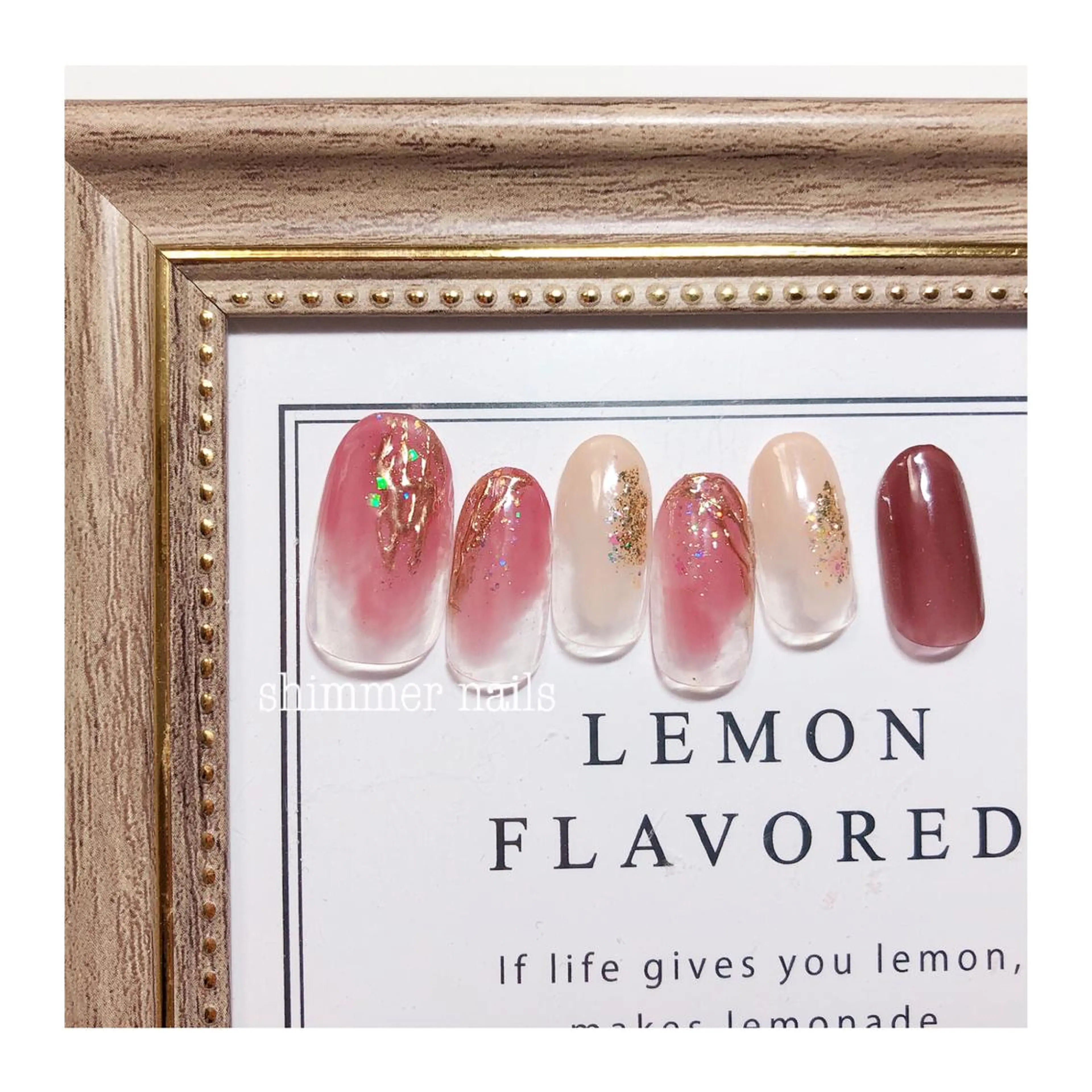 ネイル 春ネイル フットネイル shimmer nailsのネイルデザイン