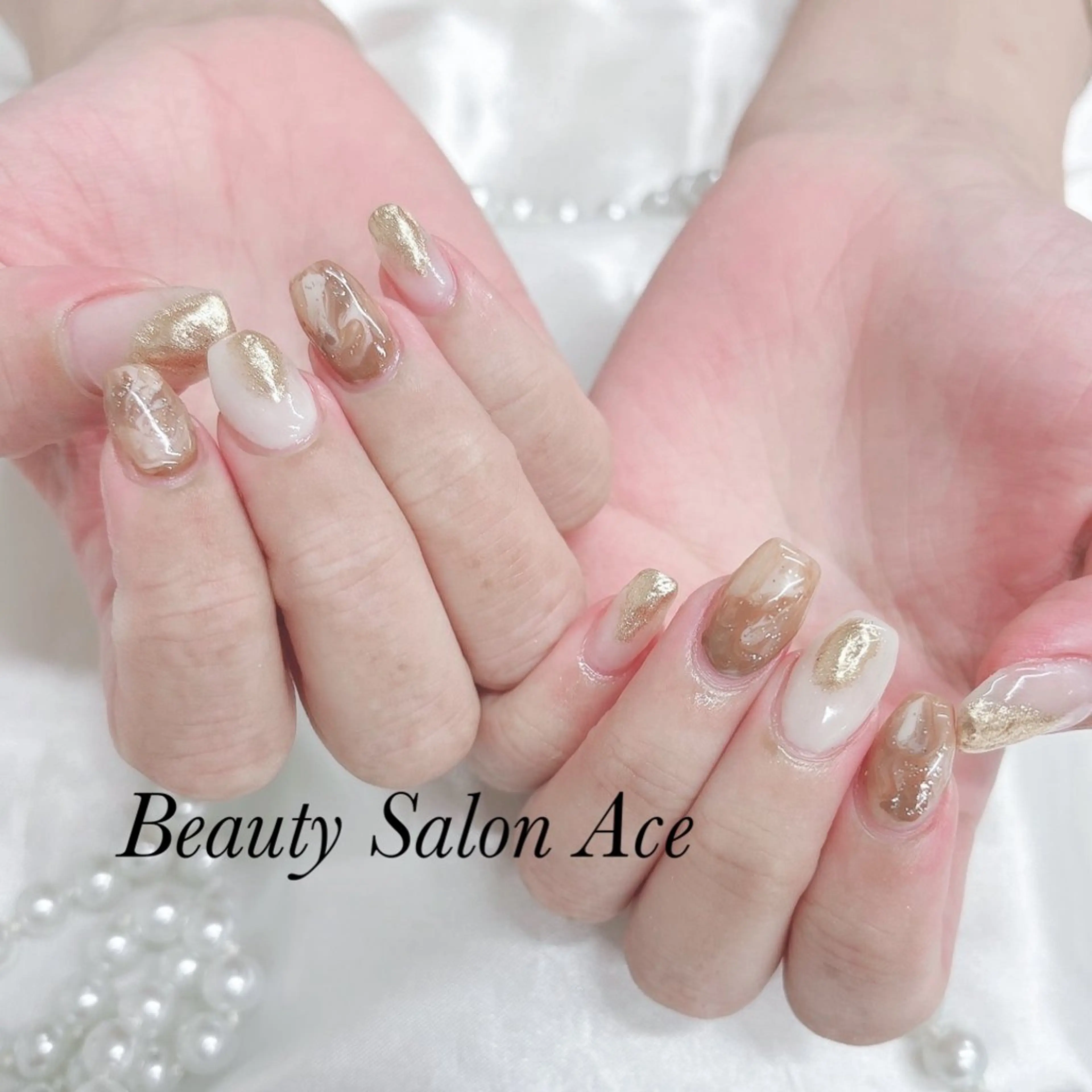 ネイル ハンドネイル ハンドケア Beauty Salon Ace（ネイルサロン　エース）所属・池袋フィルイン Ace♡長さだしのネイルデザイン