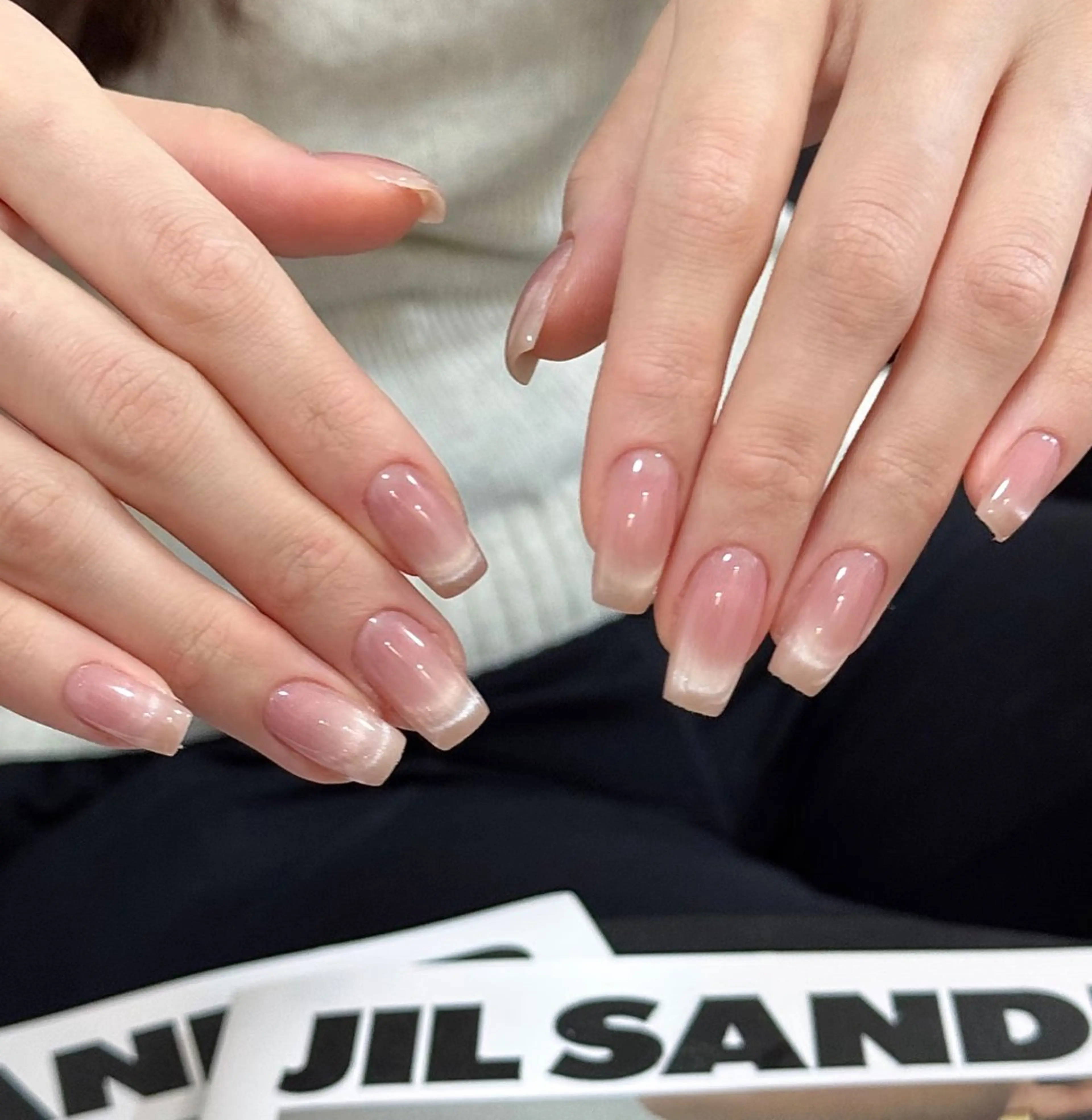 🤍自爪🤍マグネットワンカラー+チークネイル　//初回ソフトジェルオフ無料//の写真