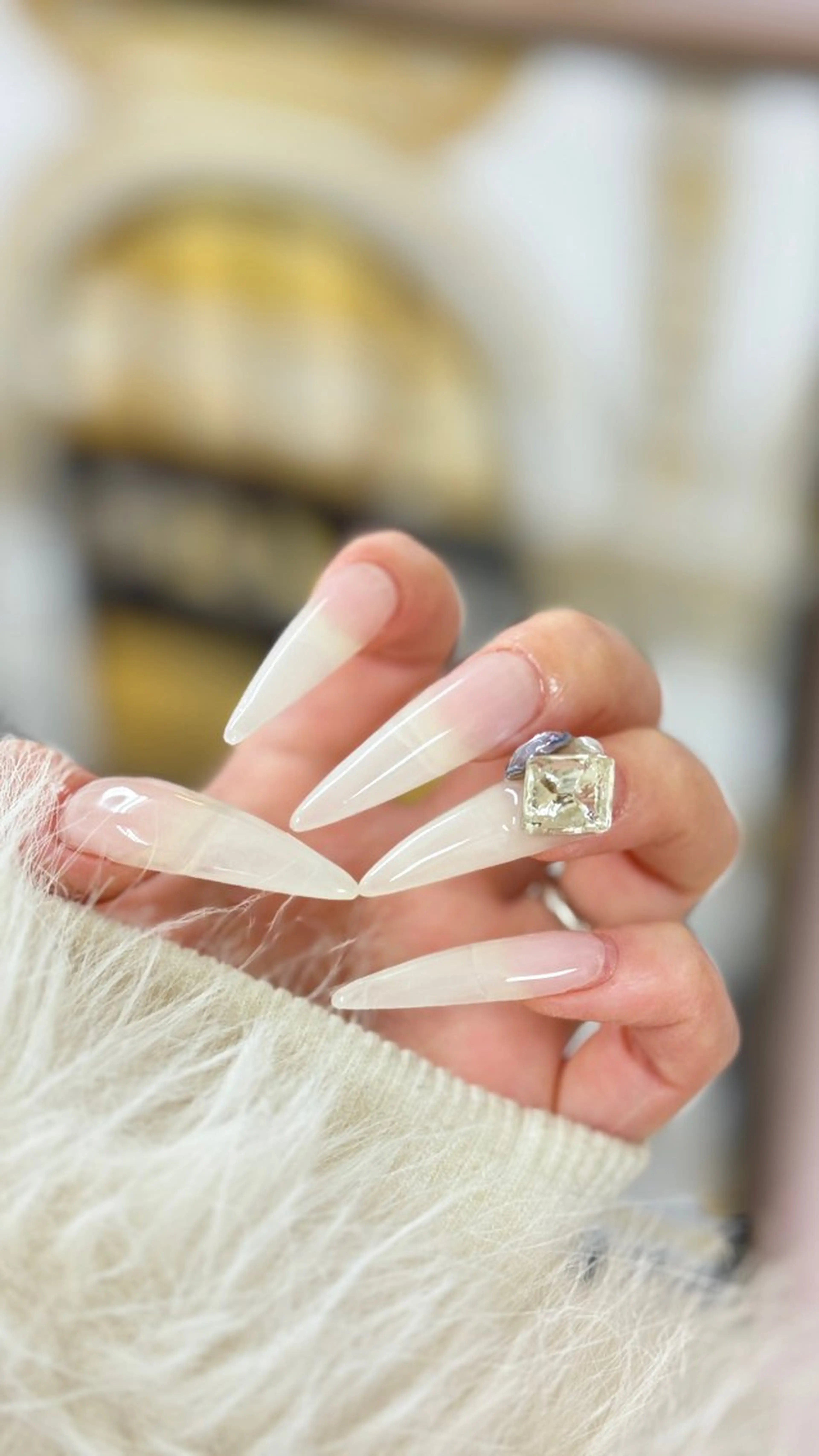 ネイル 長さ出し ジェルネイル ワンカラーネイル ハンドネイル nail salon popoのネイルデザイン