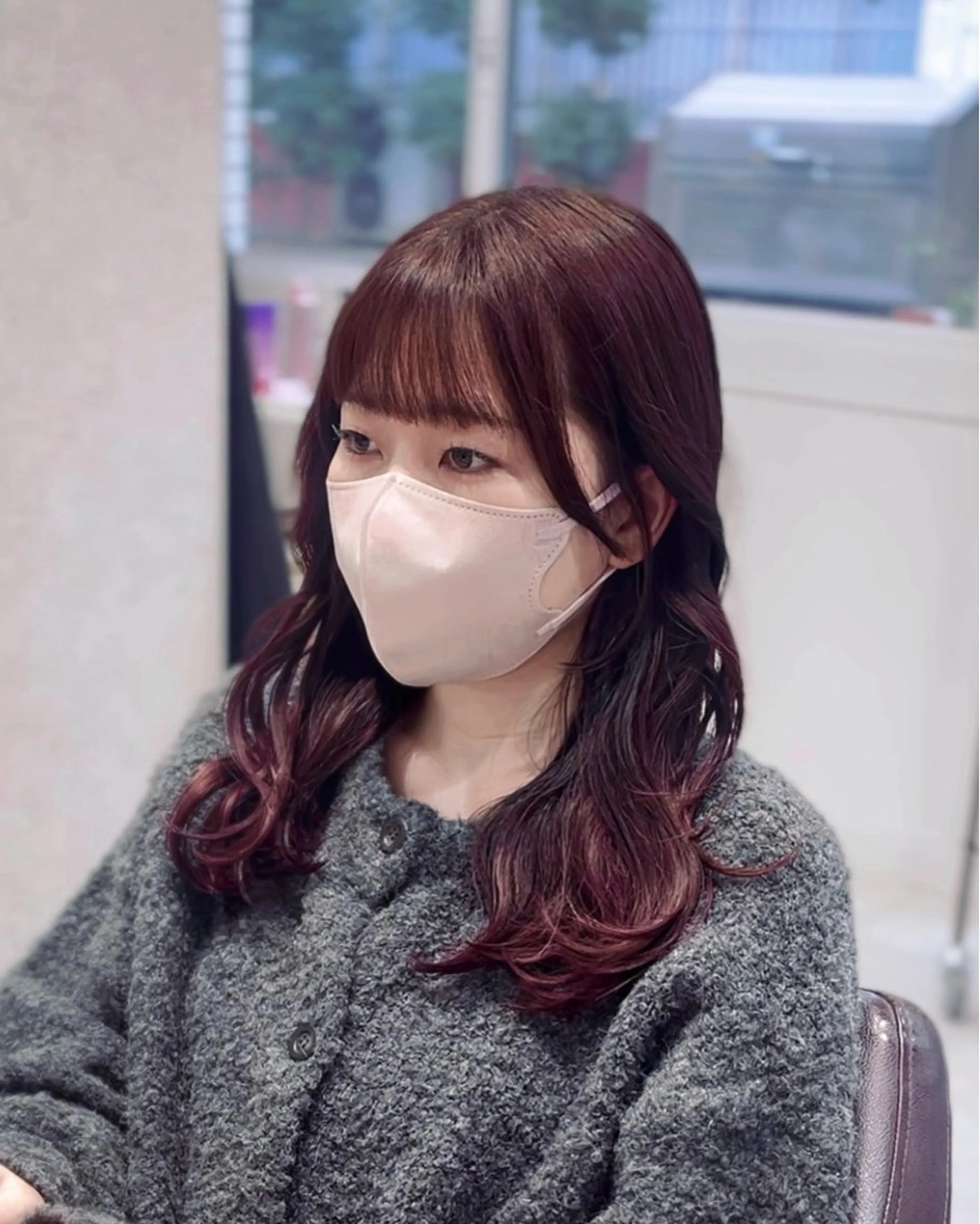 セミロング カラー suzuka/透明感 カラー 美髪縮毛矯正のヘアスタイル