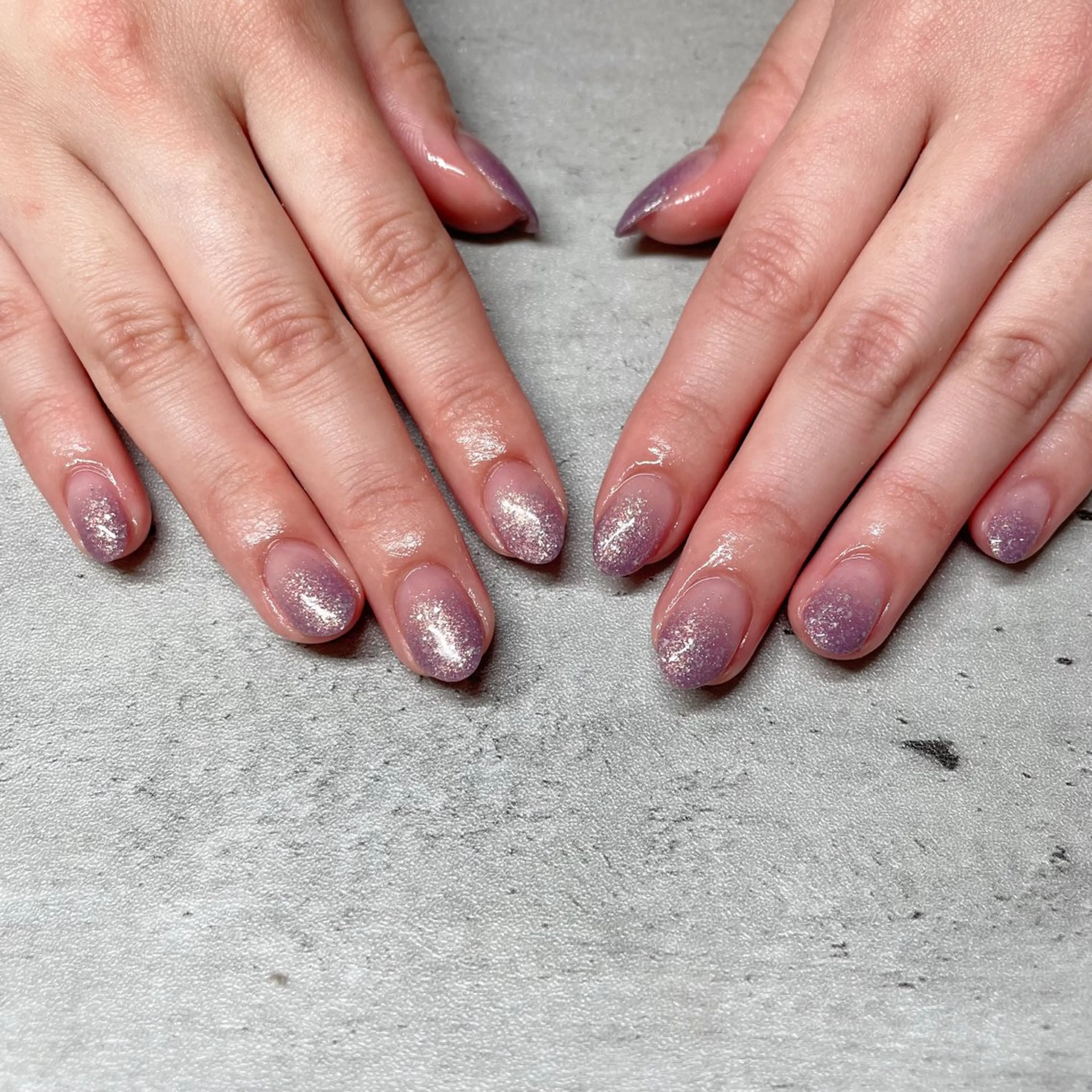 ネイル グラデーション ラメ(グリッター) ラメグラデーション seri joieangeのネイルデザイン