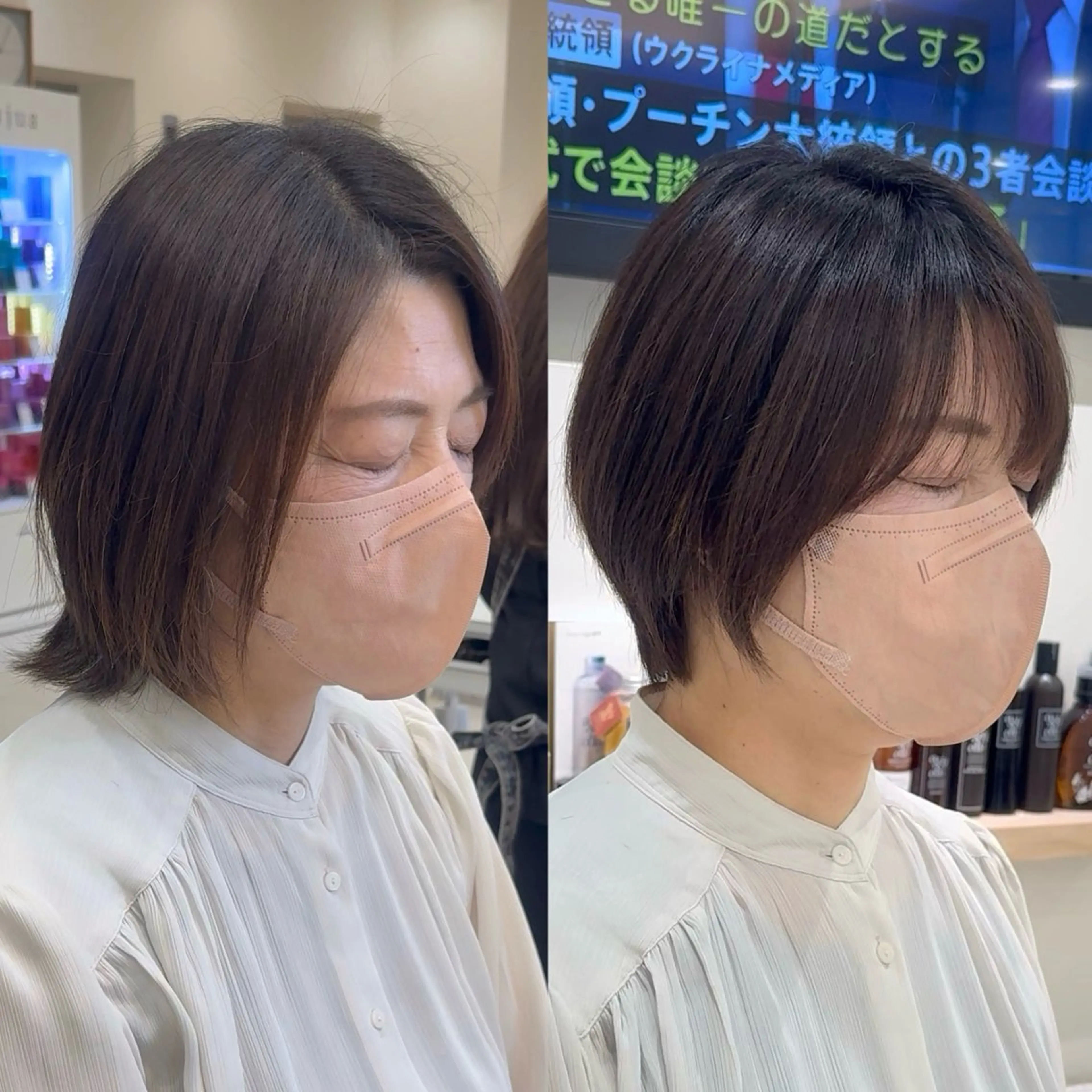 ショート カット ガレリアエレガンテ名駅店所属・【ショート/ボブ 丸みショート】深萱のヘアスタイル