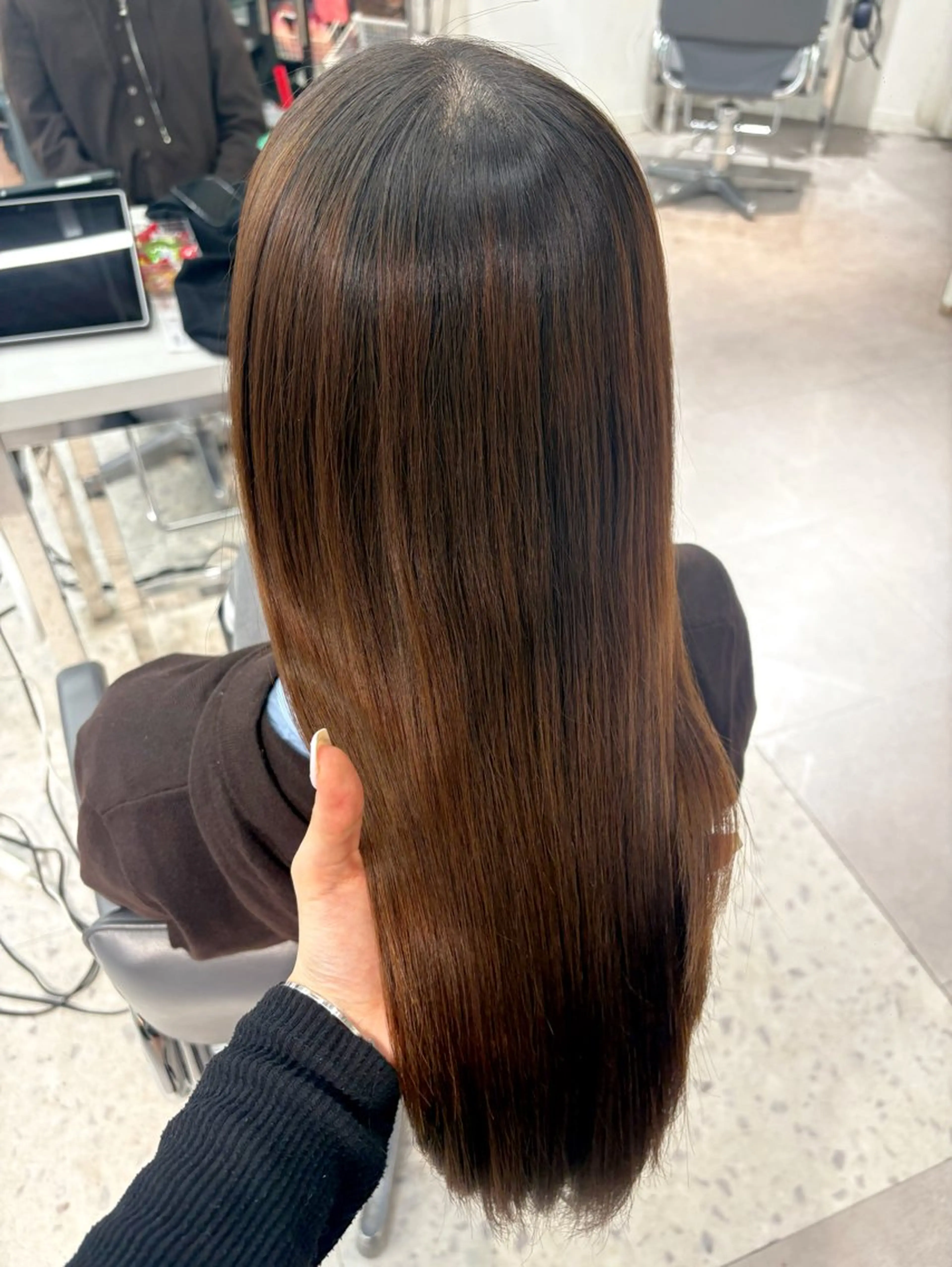 ロング 縮毛矯正 Euphoria  SHIBUYAGRANDE所属・モデル募集in渋谷 ソナのヘアスタイル