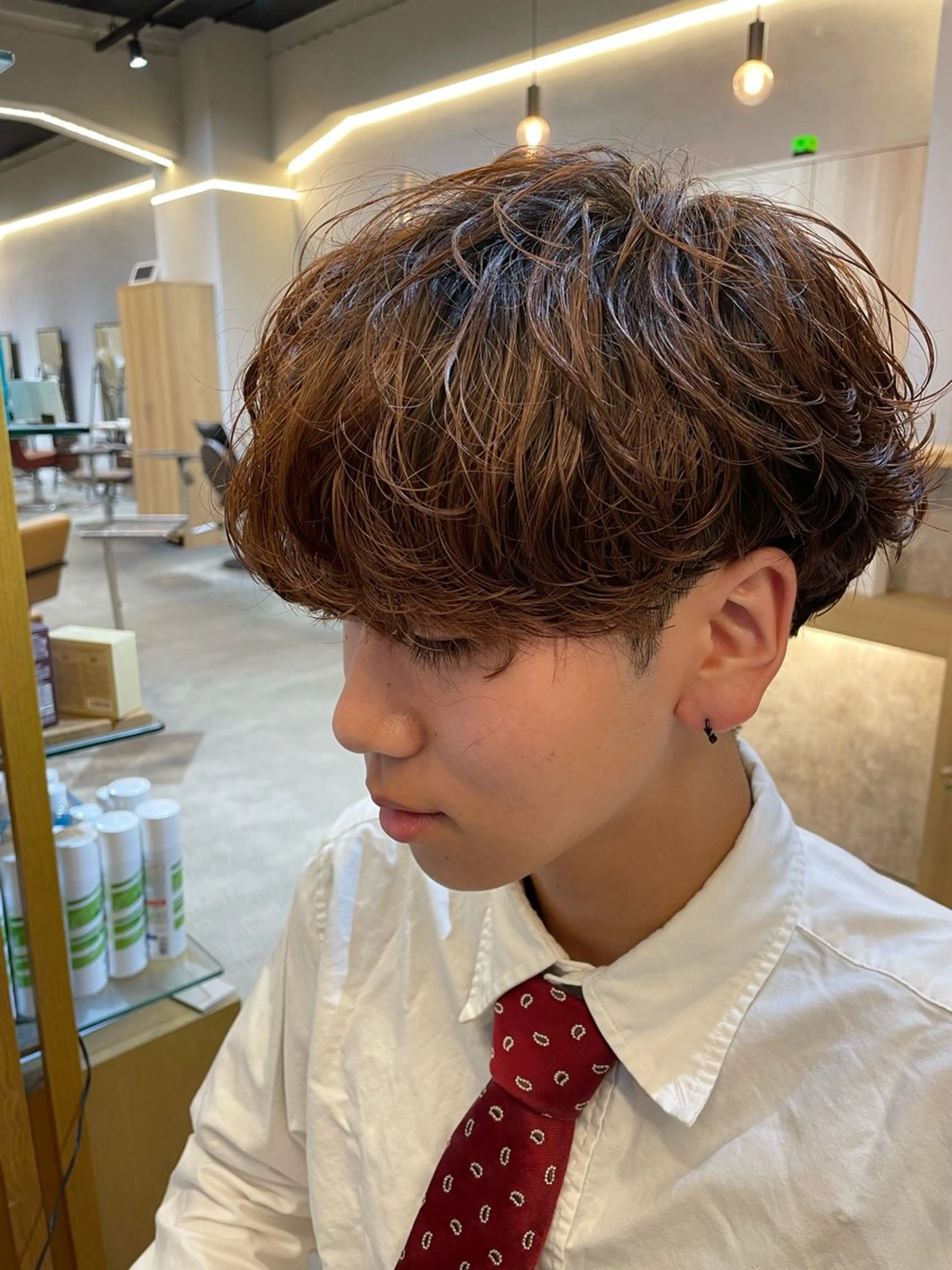 平日夜20時から日祝18時からメンズパーマモデル募集中！　　　　波巻きパーマ、スパイラルパーマ、シャドウパーマなど！の写真