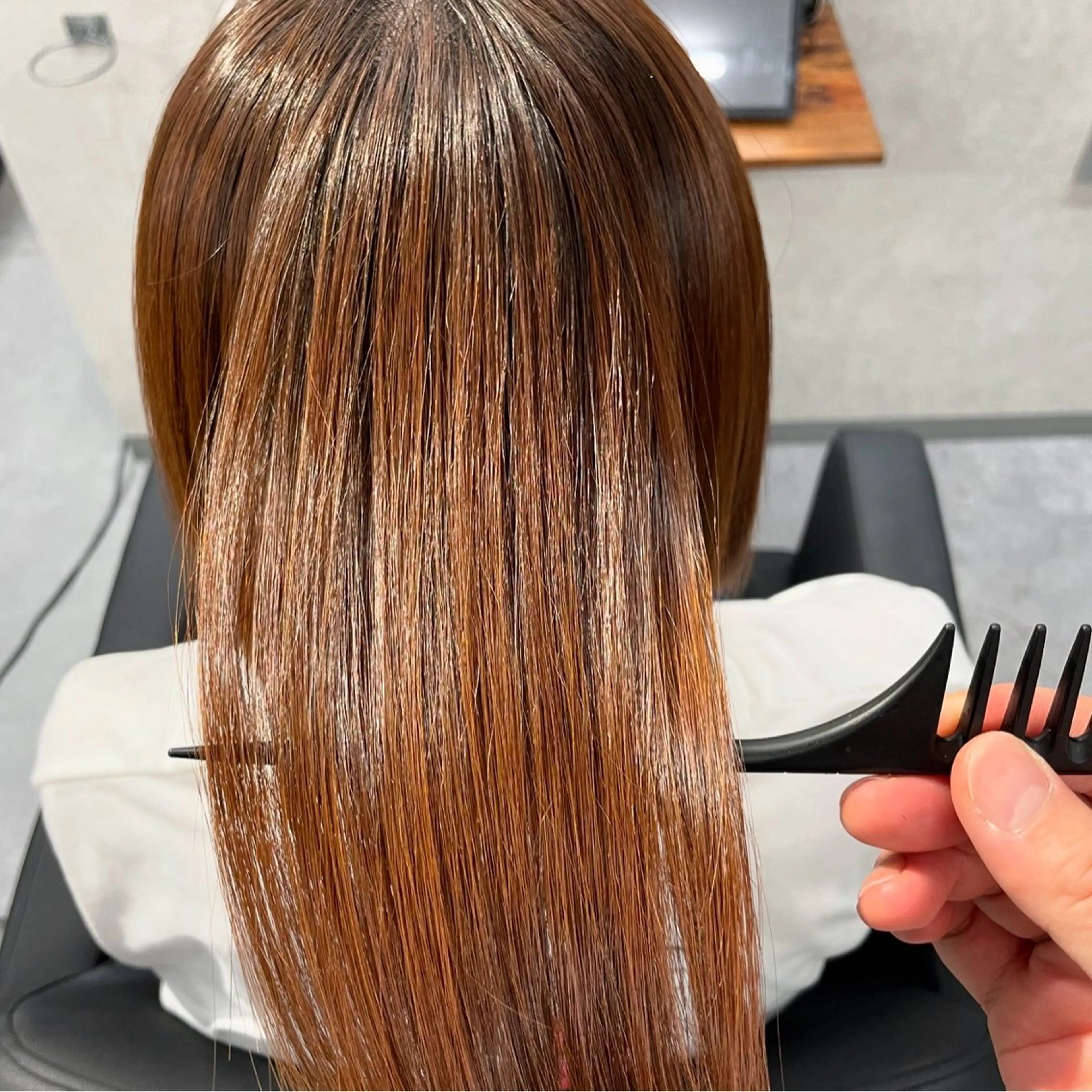 ミディアム 髪質改善 縮毛矯正 縮毛矯正 トリートメント 高木 達也のヘアスタイル