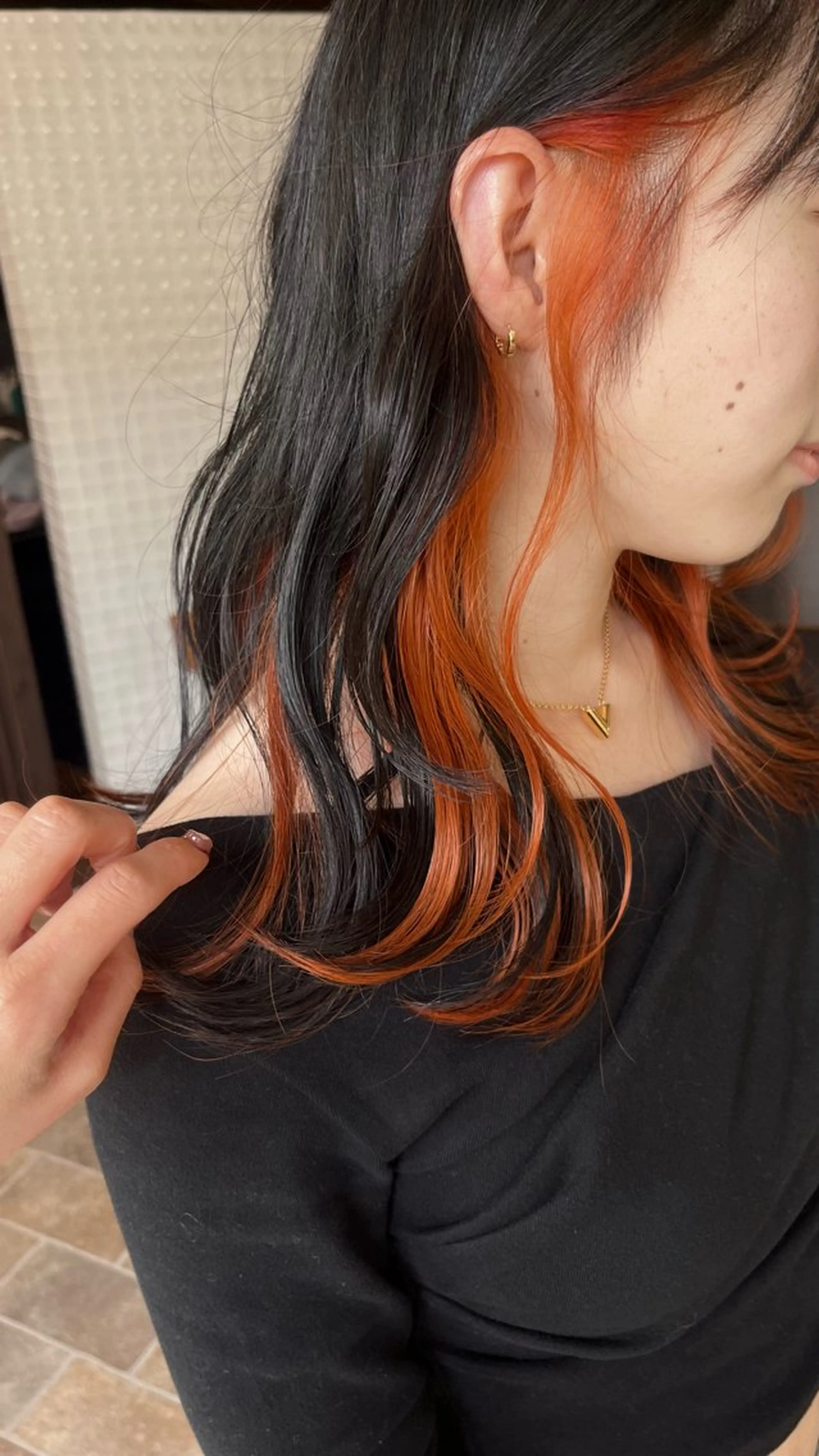 ロング 中村 友香のヘアスタイル