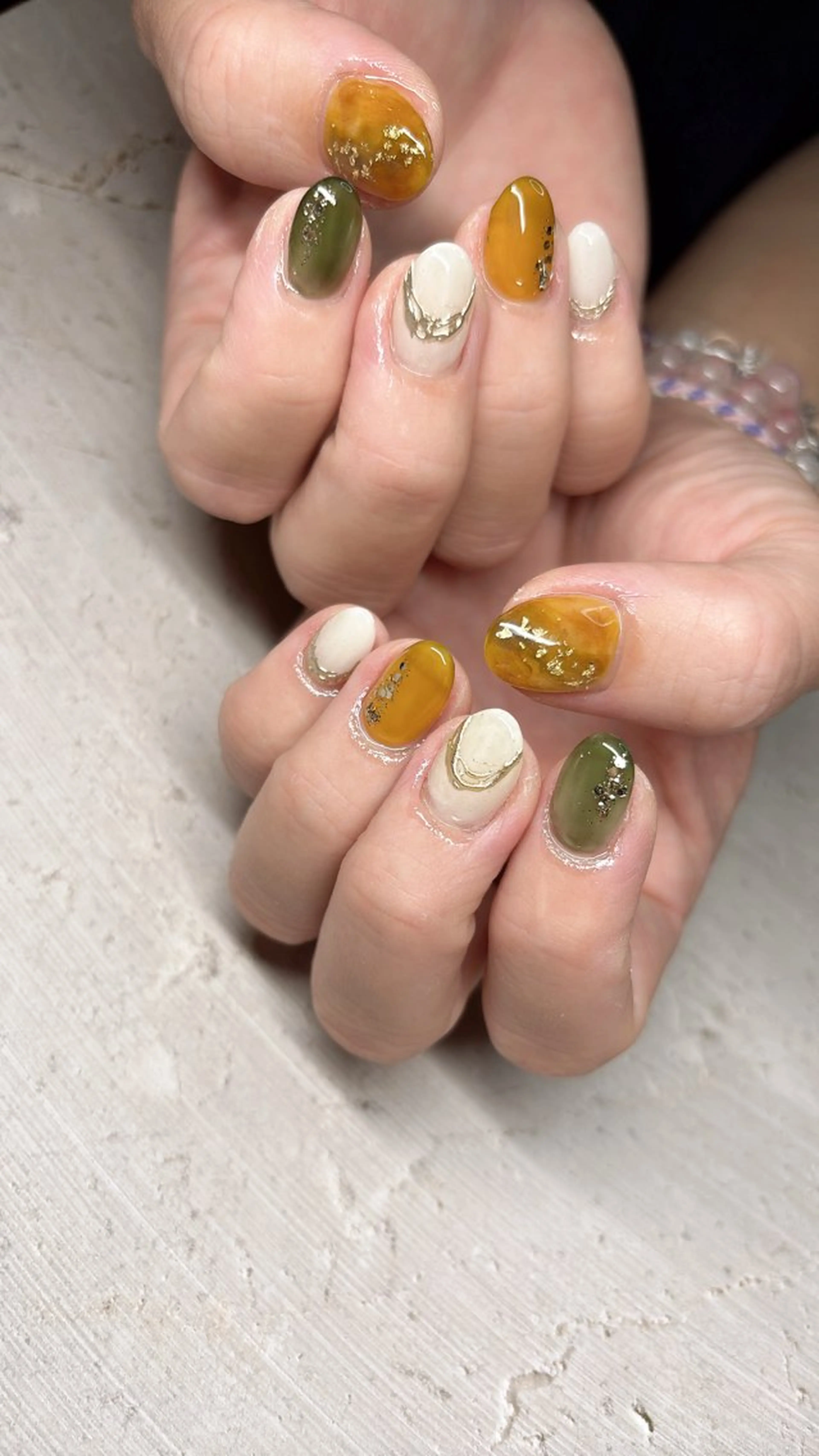 ネイル 韓国ネイル ロングネイル 持ち込み シンプルネイル スクエアネイル happiness nailのネイルデザイン