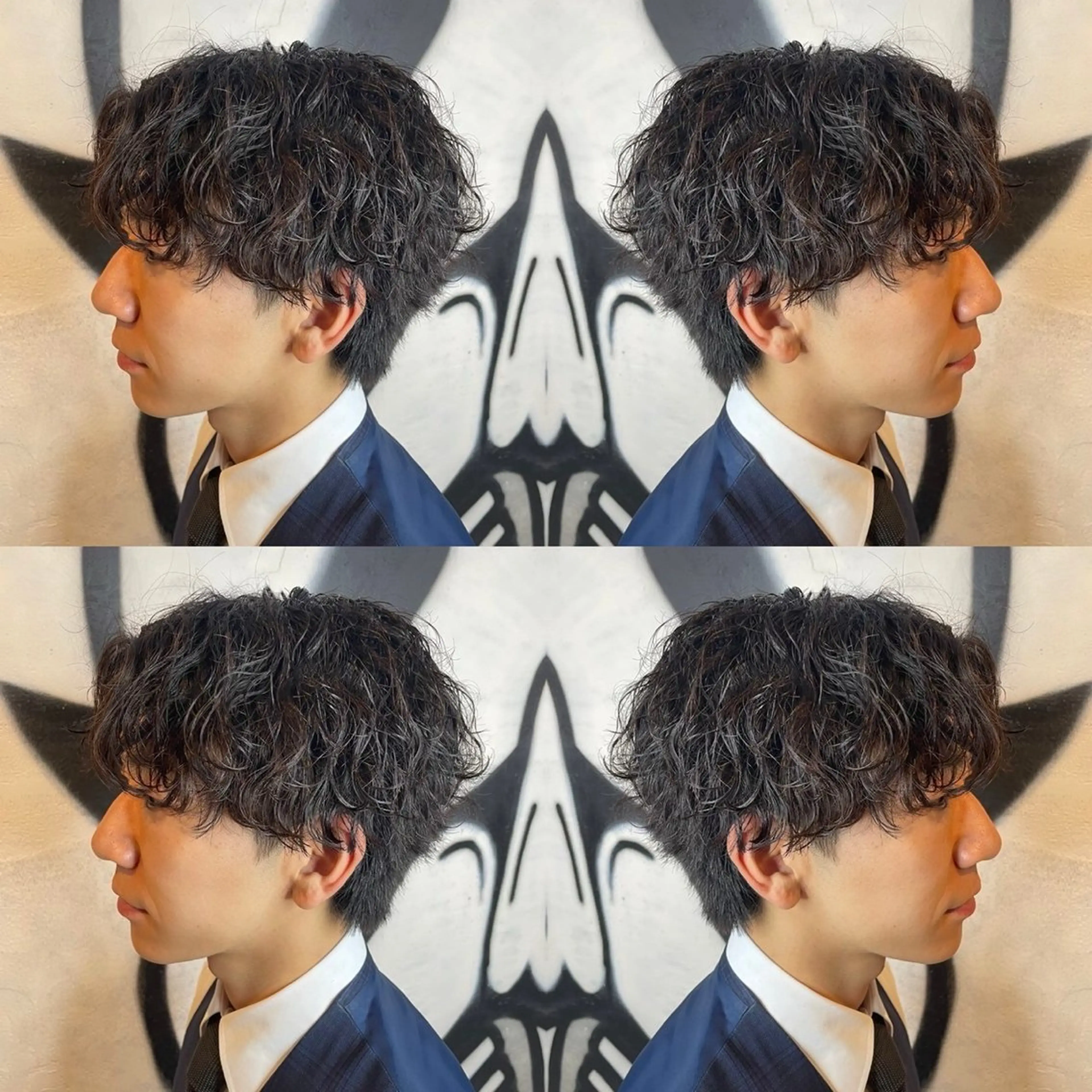 ショート メンズ ⚡️メンズパーマ特化 mens支持◎/忠地のヘアスタイル