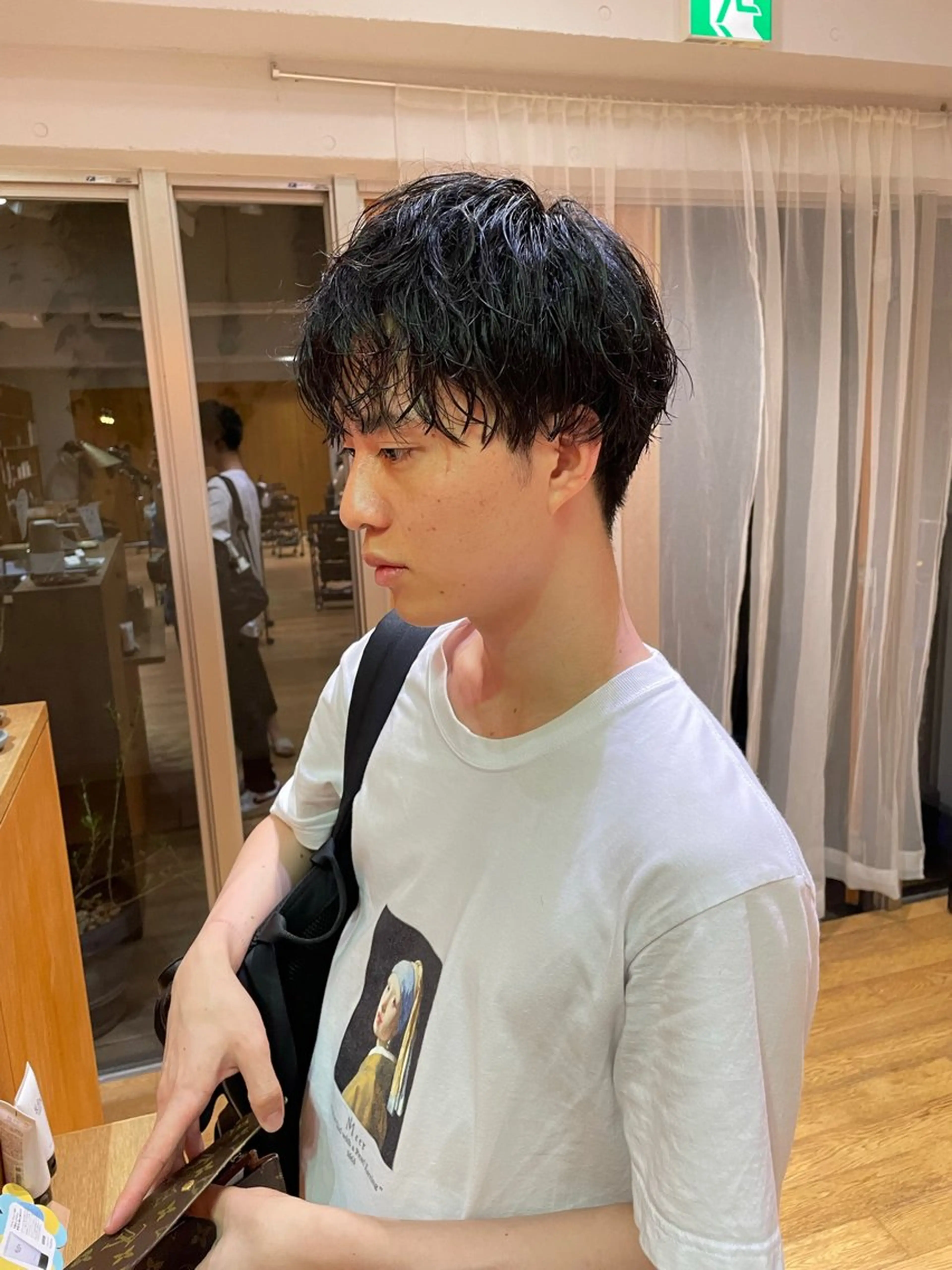 パーマ メンズ メンズパーマ カット 大橋 芽衣のヘアスタイル