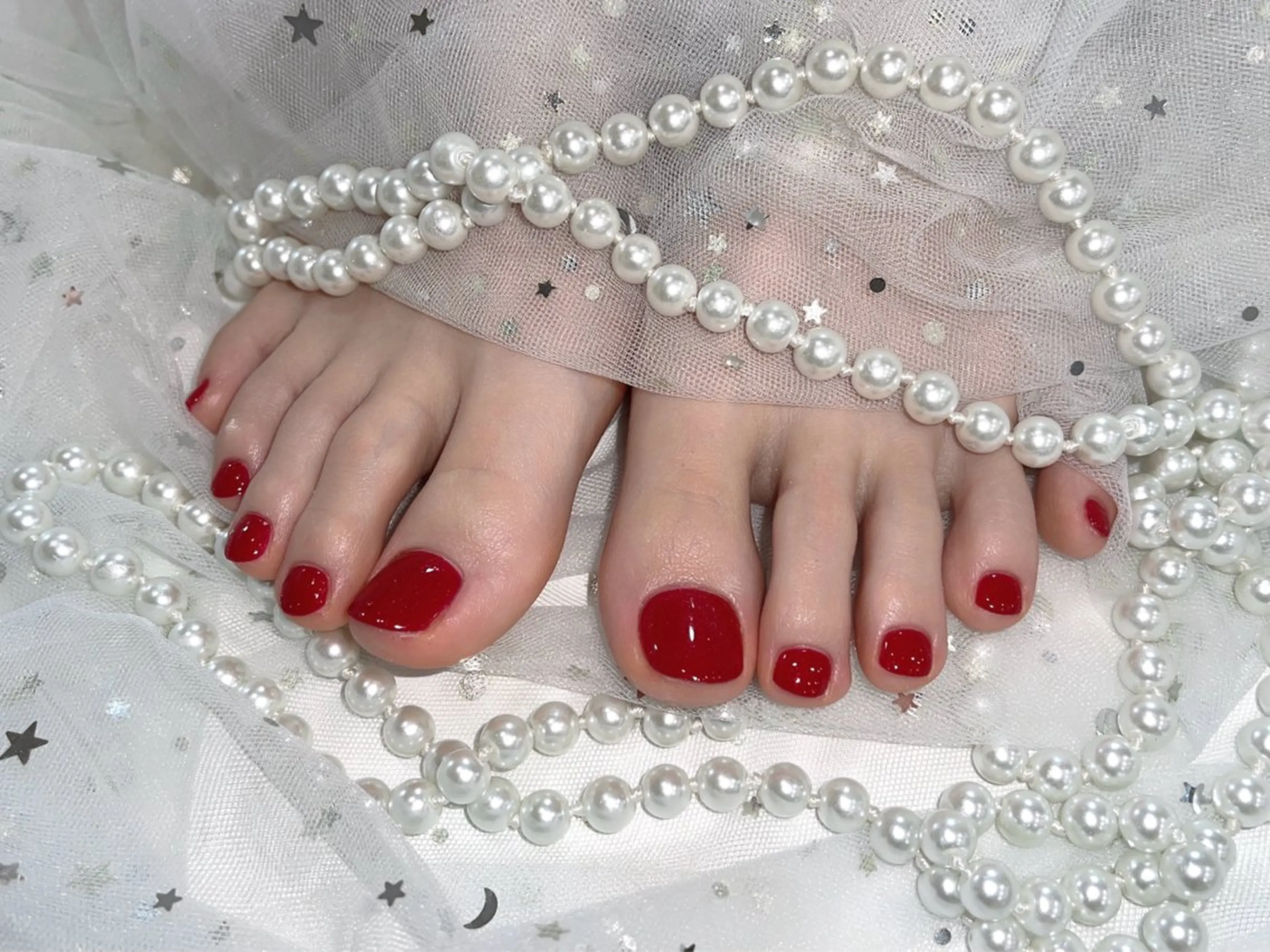 ネイル アートネイル フラッシュネイル フレンチネイル ガラスフレンチ グラデーション M2beauty Renaのネイルデザイン