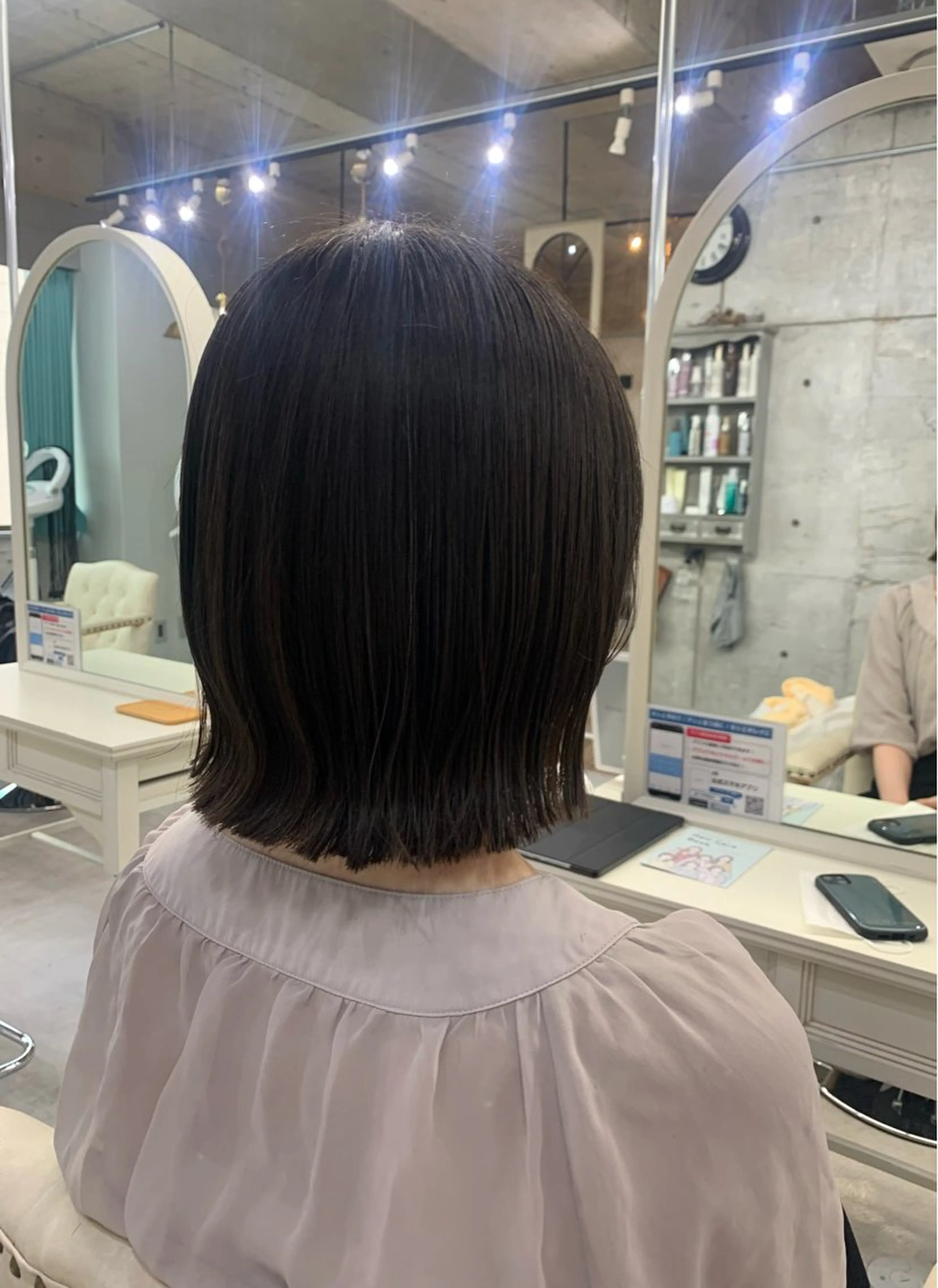 ショート 切りっぱなしボブ ボブ …a所属・…a みおのヘアスタイル