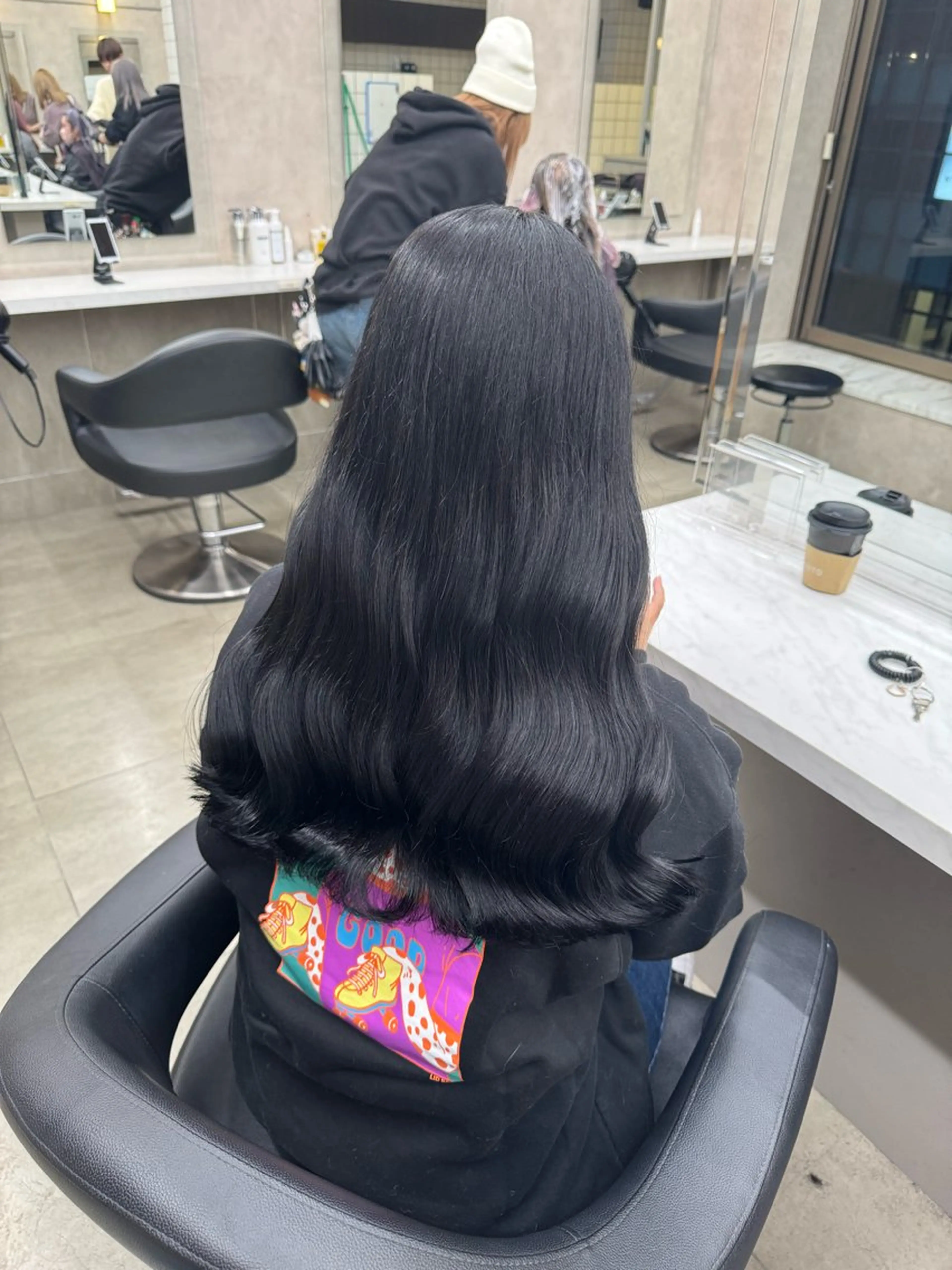 セミロング カラー パーマ ヘアアレンジ メンズ キッズ 🩰トレンド垢抜け ヘアUNITED🩰のヘアスタイル