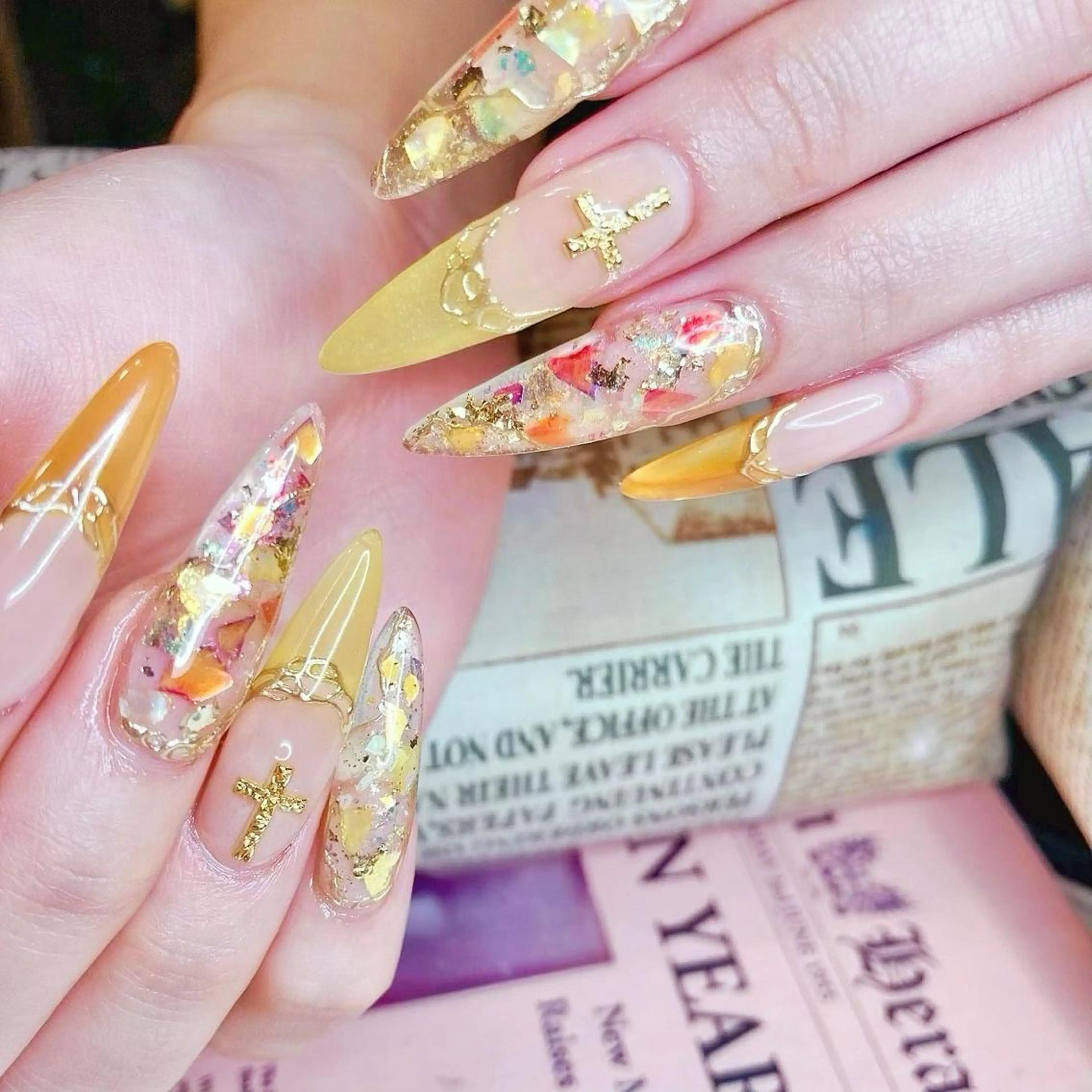 ロング ネイル ロング ロングネイル ミディアムネイル スカルプネイル NOIROUGE所属・NOI ROUGEのネイルデザイン