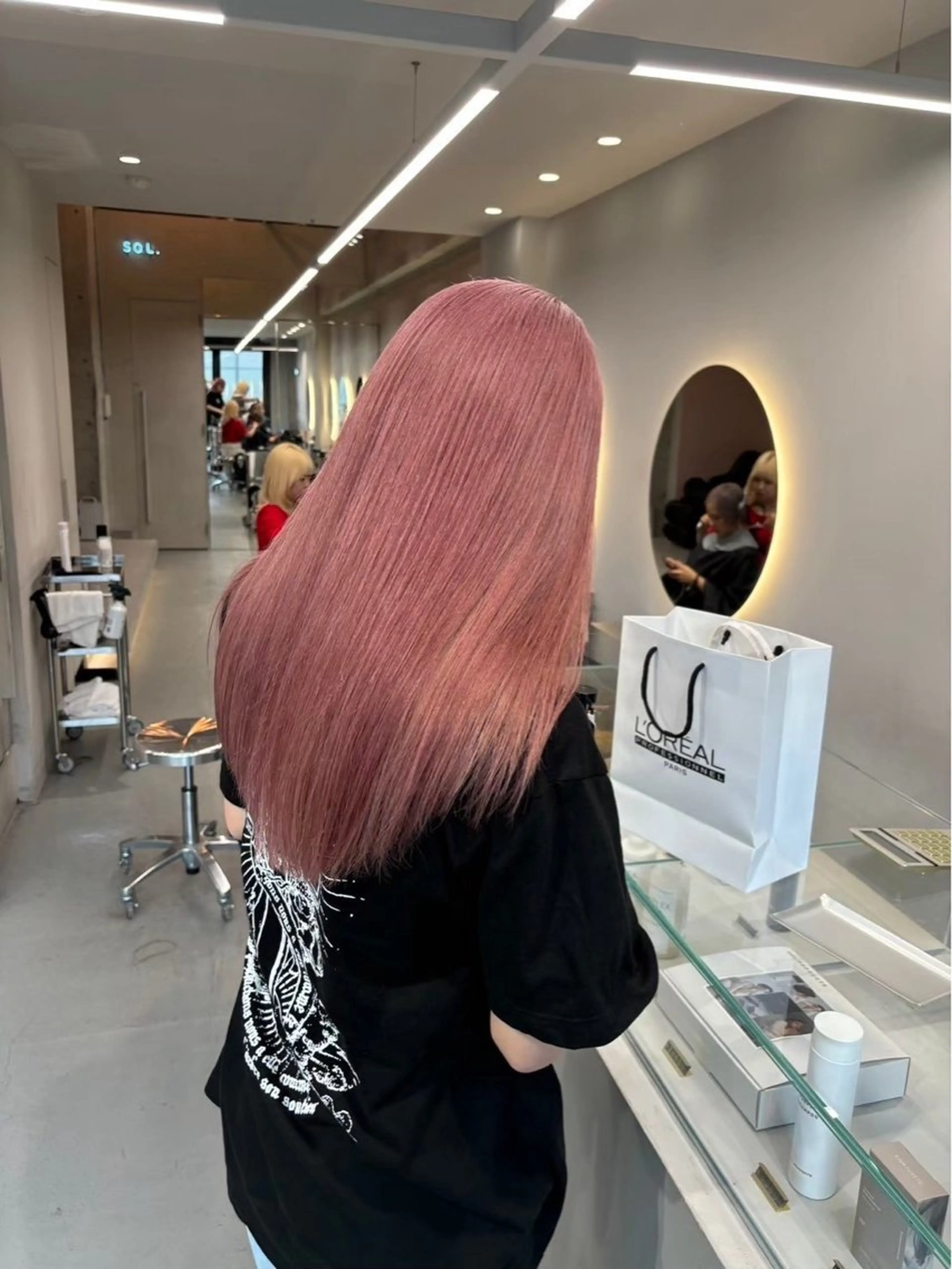 ロング カラー ヘアアレンジ SOL.JINGUMAE所属・原宿・デザインカラー YUI🤍ྀིのヘアスタイル