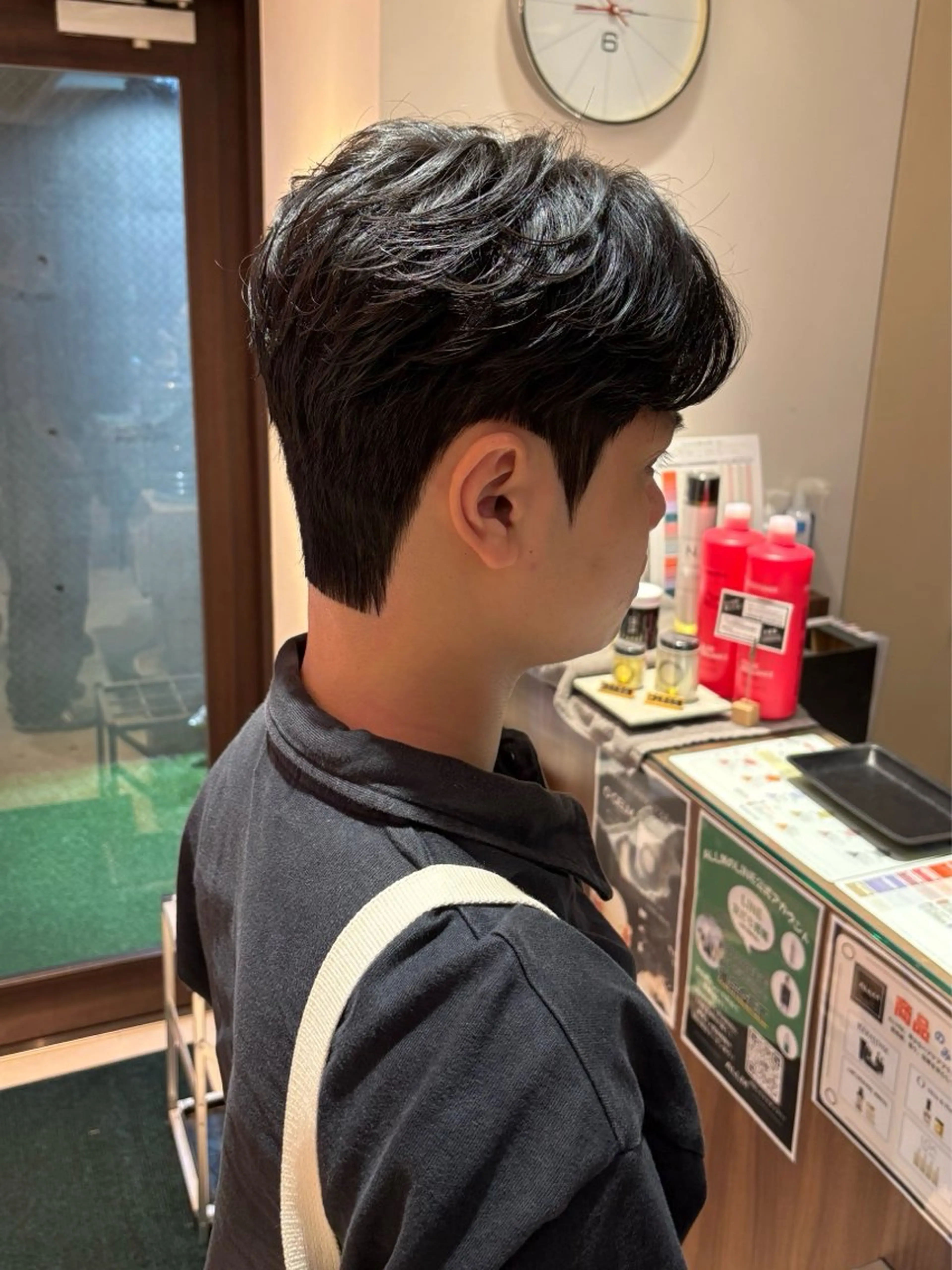 ショート パーマ メンズ カット パーマ カルマパーマ韓国ヘア shiryuのヘアスタイル