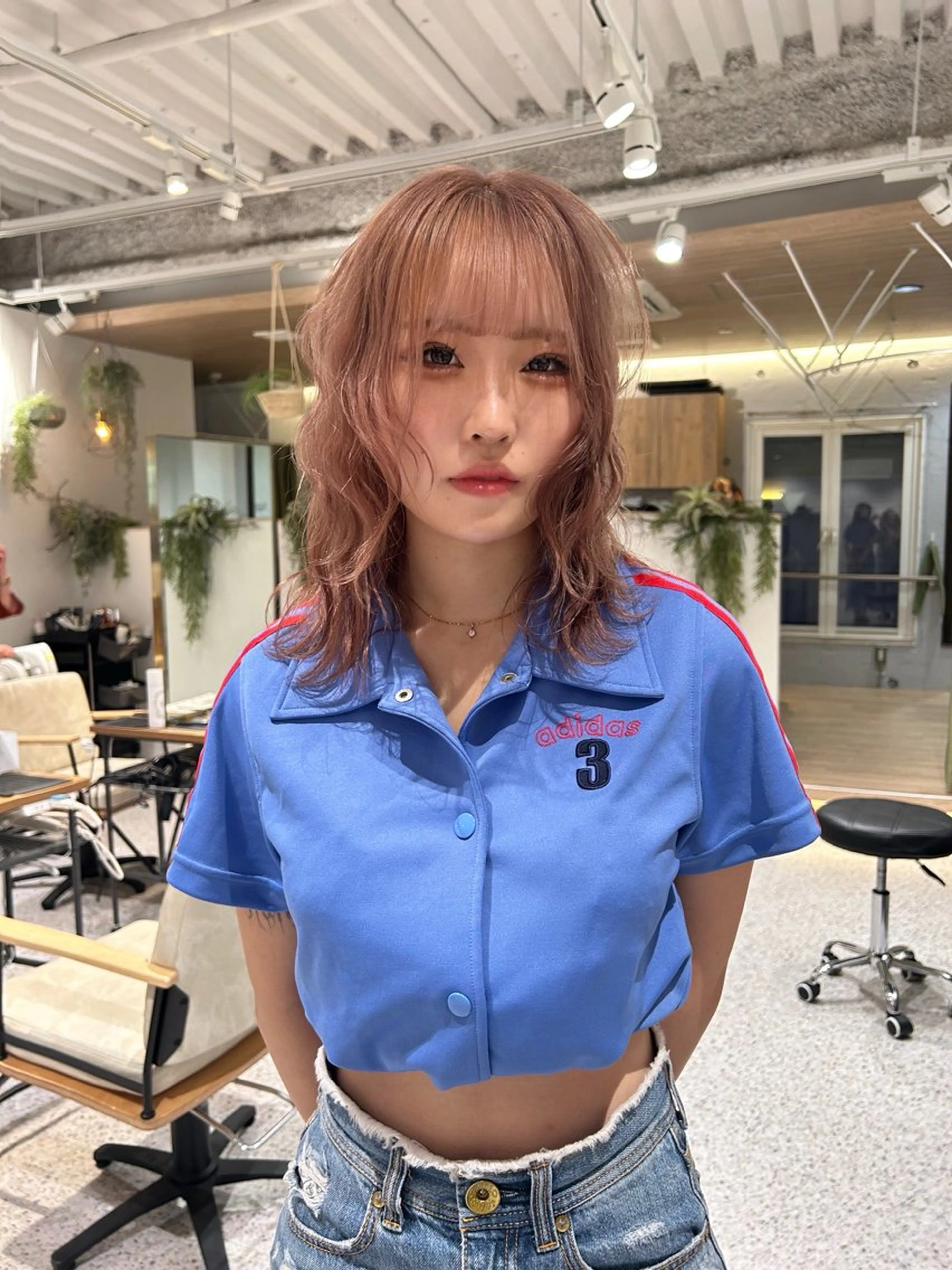 ミディアム ヘアカラー hair&eye🎀 /momoKaのヘアスタイル