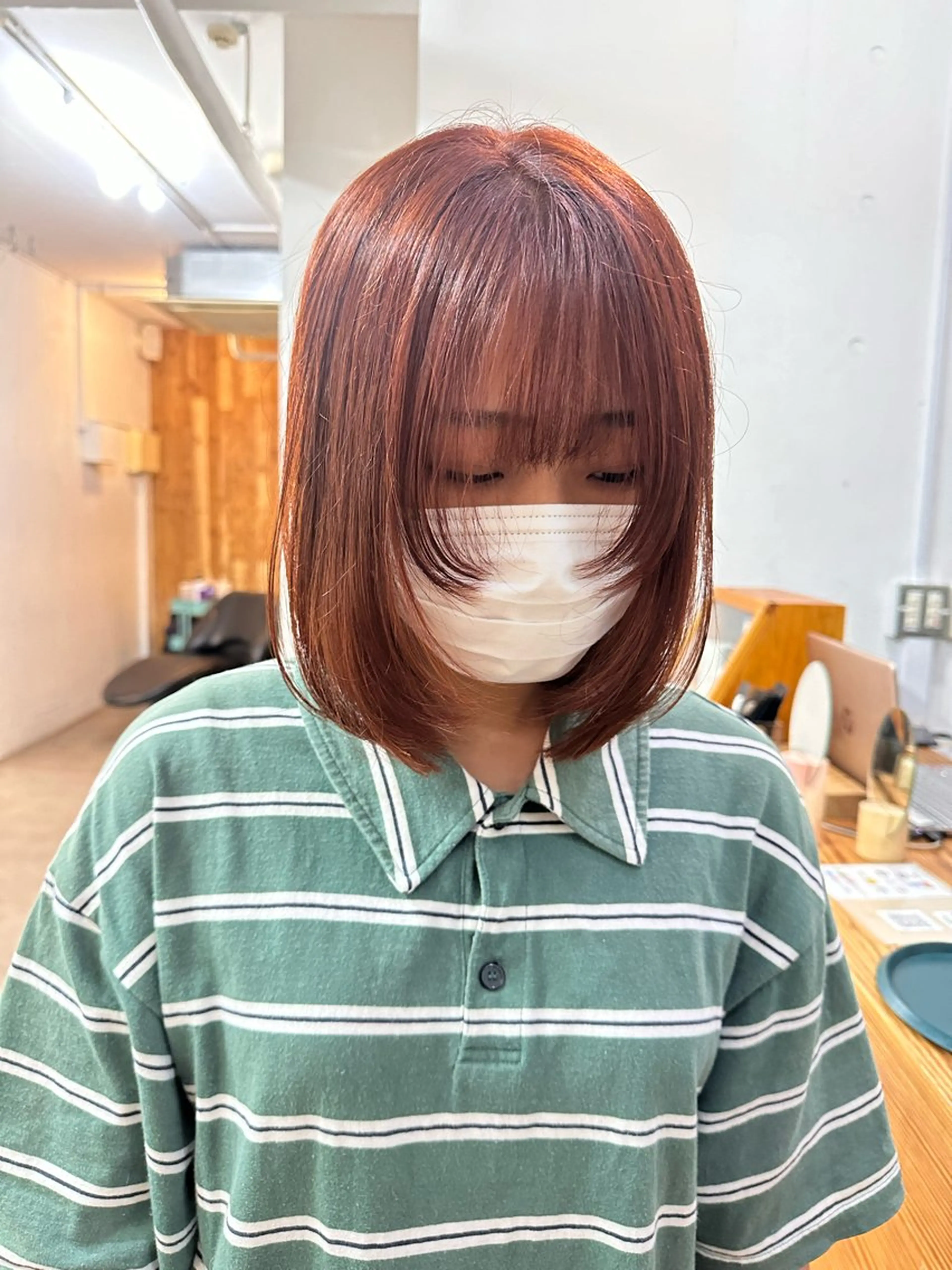 ミディアム カラー 🪭risa 暖色/レイヤー🪭のヘアスタイル