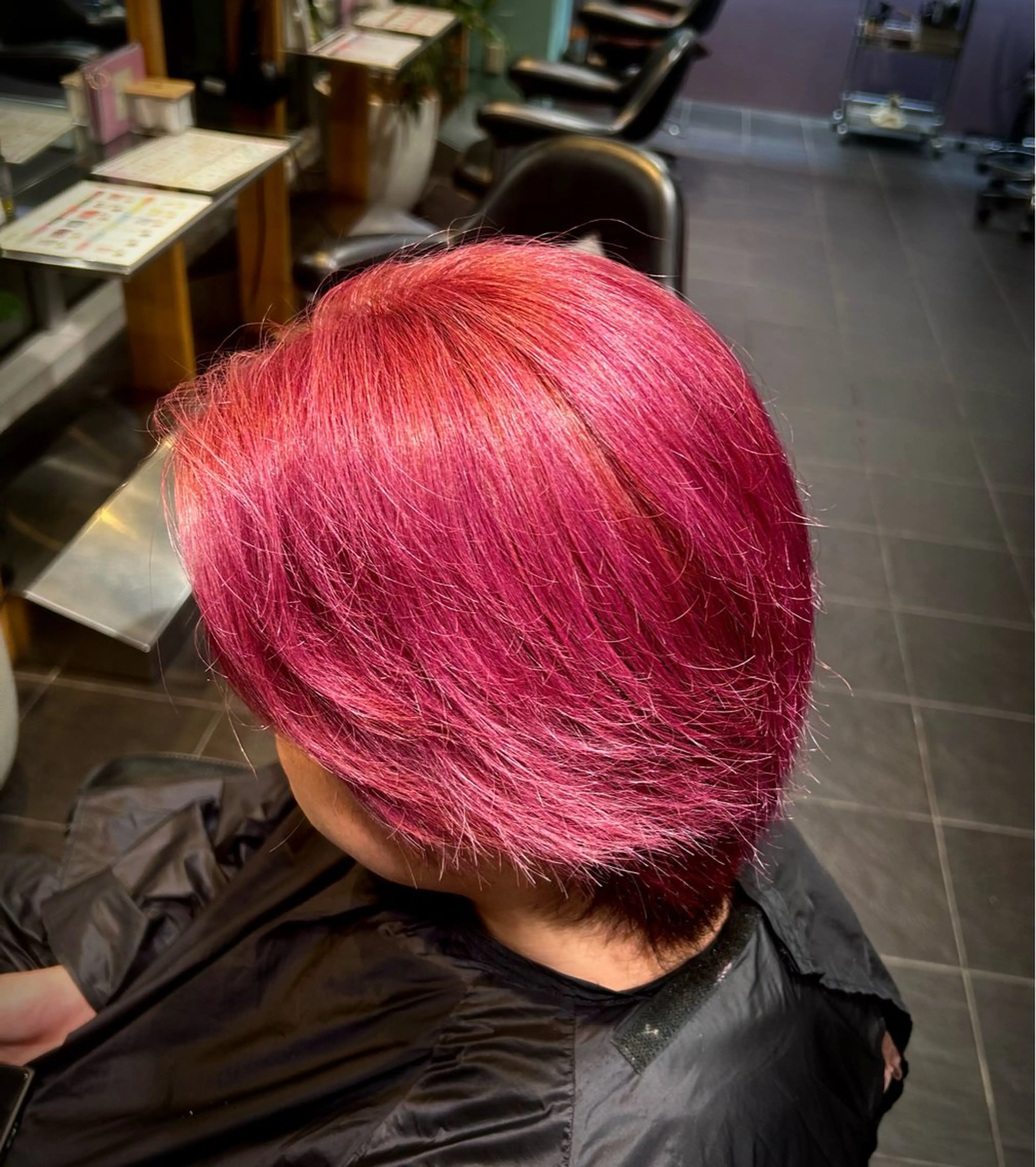 ミディアム ヘアカラー 木下 隼優斗のヘアスタイル