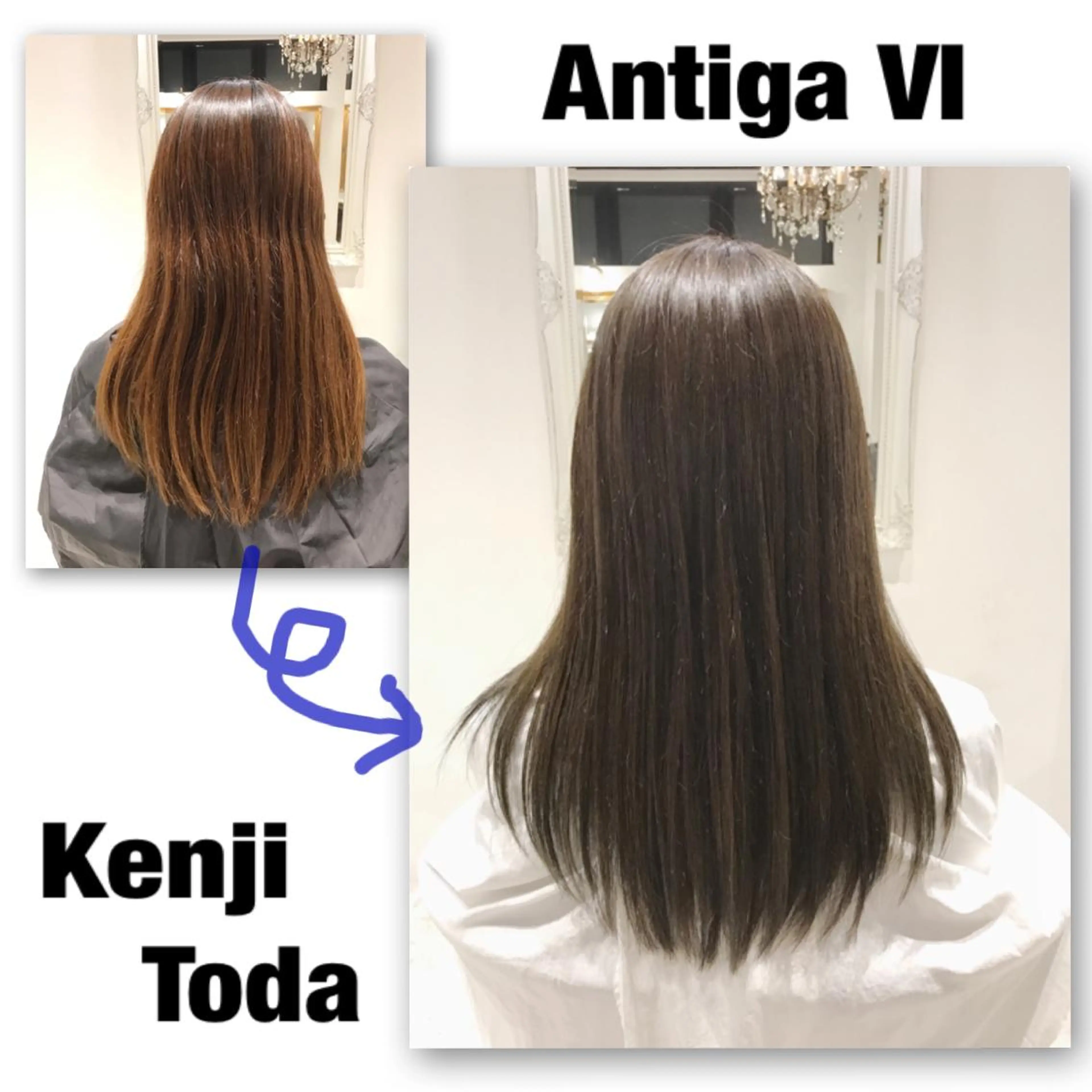 ロング カラー ブリーチ グレージュ ブリーチなしカラー オレンジ パパで店長な戸田 健治【ショートヘア】のヘアスタイル