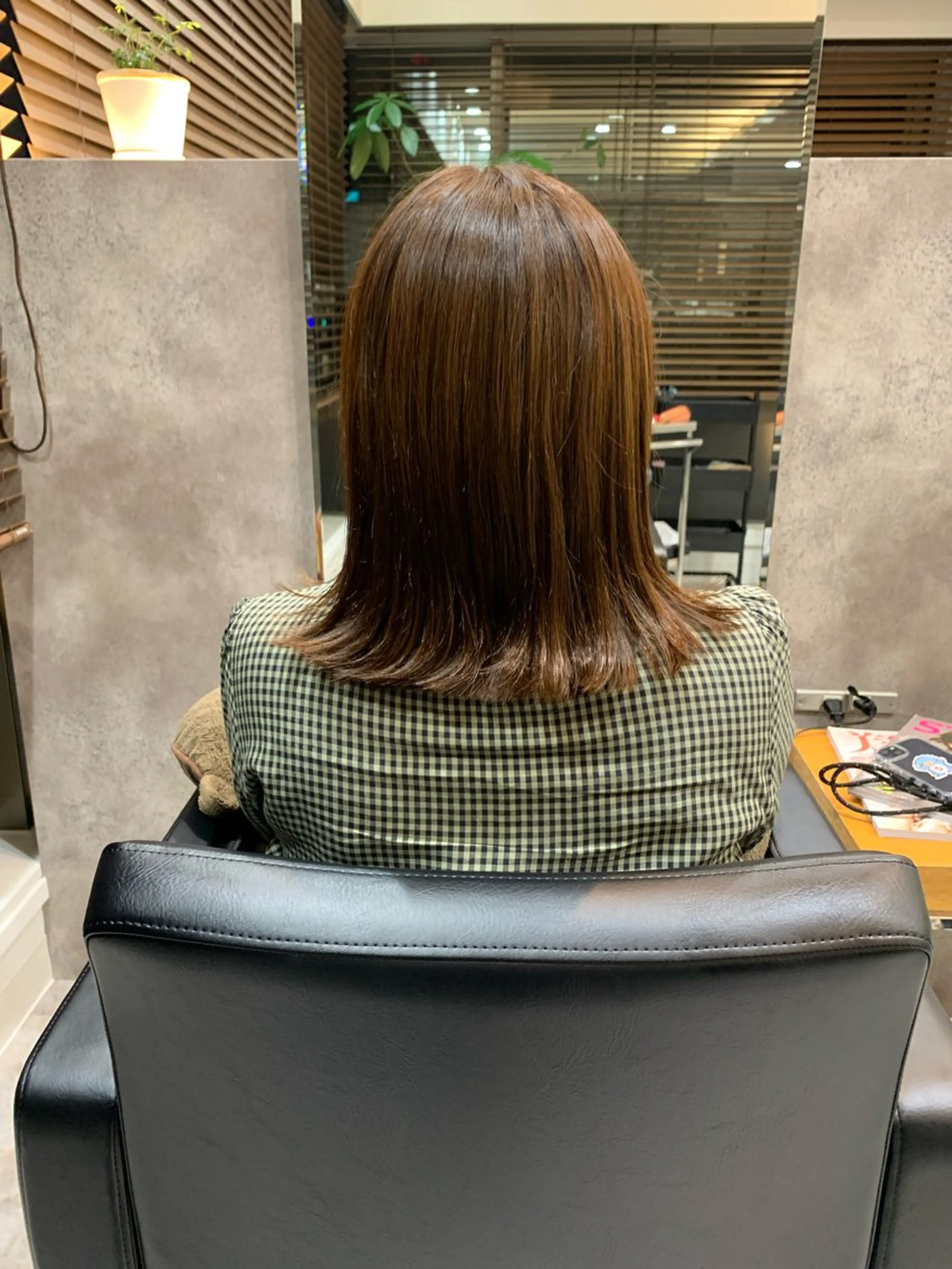 ミディアム ボブ 北川 栞菜のヘアスタイル