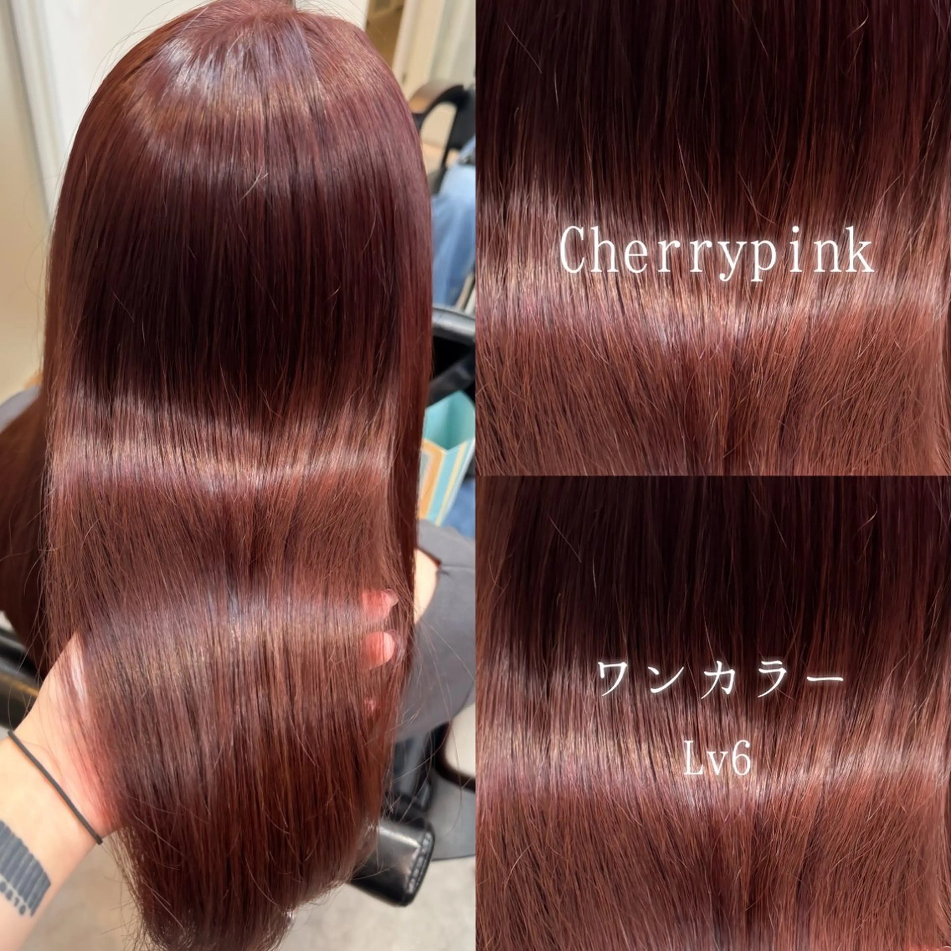 カラー イルミナカラー たぴ。ぱつっとボブ /暖色艶カラー🍒のヘアスタイル