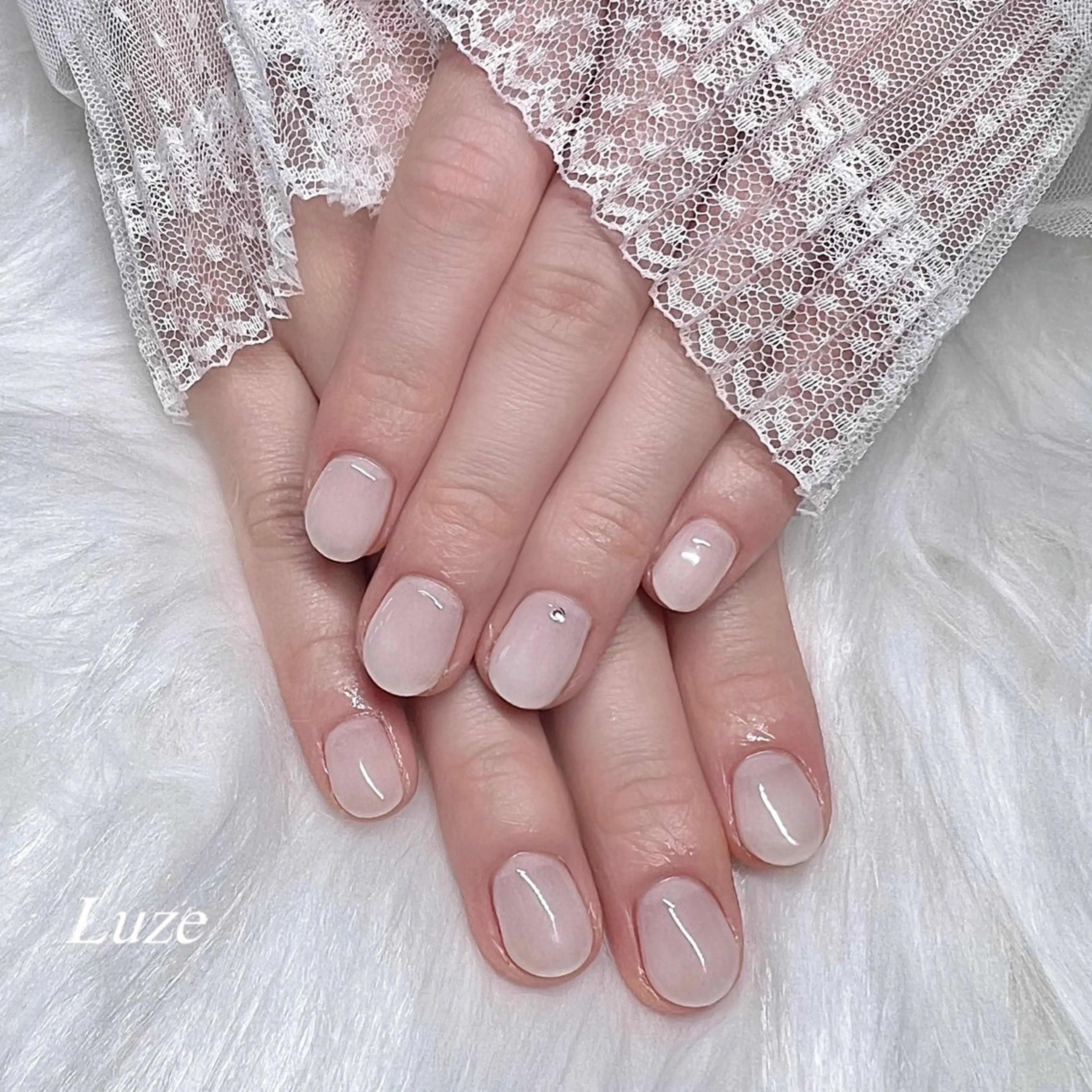 ネイル ワンカラーネイル Luze Whitening&Nail care所属・Luze 泉 明日花のネイルデザイン