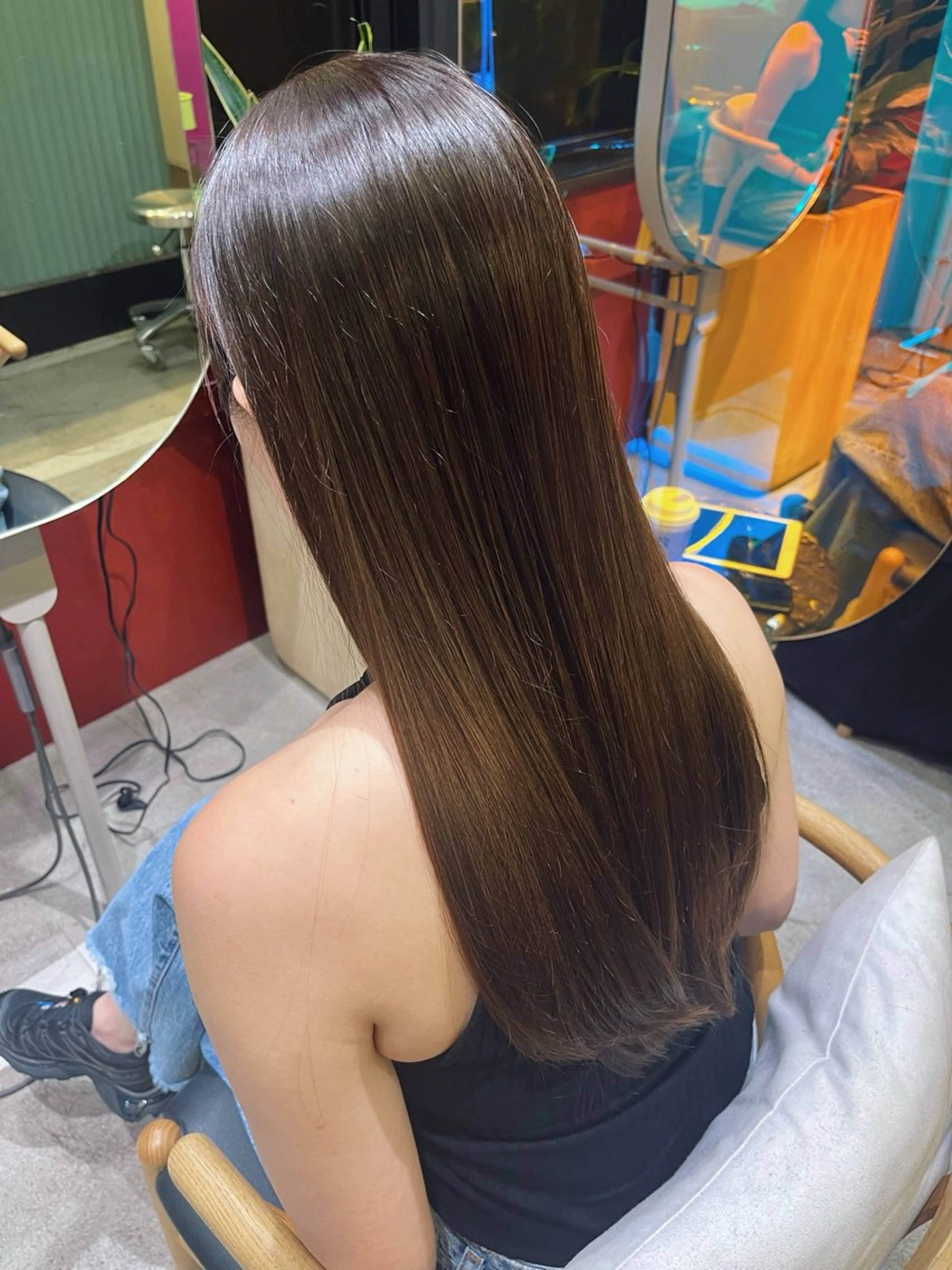 ロング カット ヘアカラー トリートメント レイヤーカット ✨️奥田良太✨️のヘアスタイル