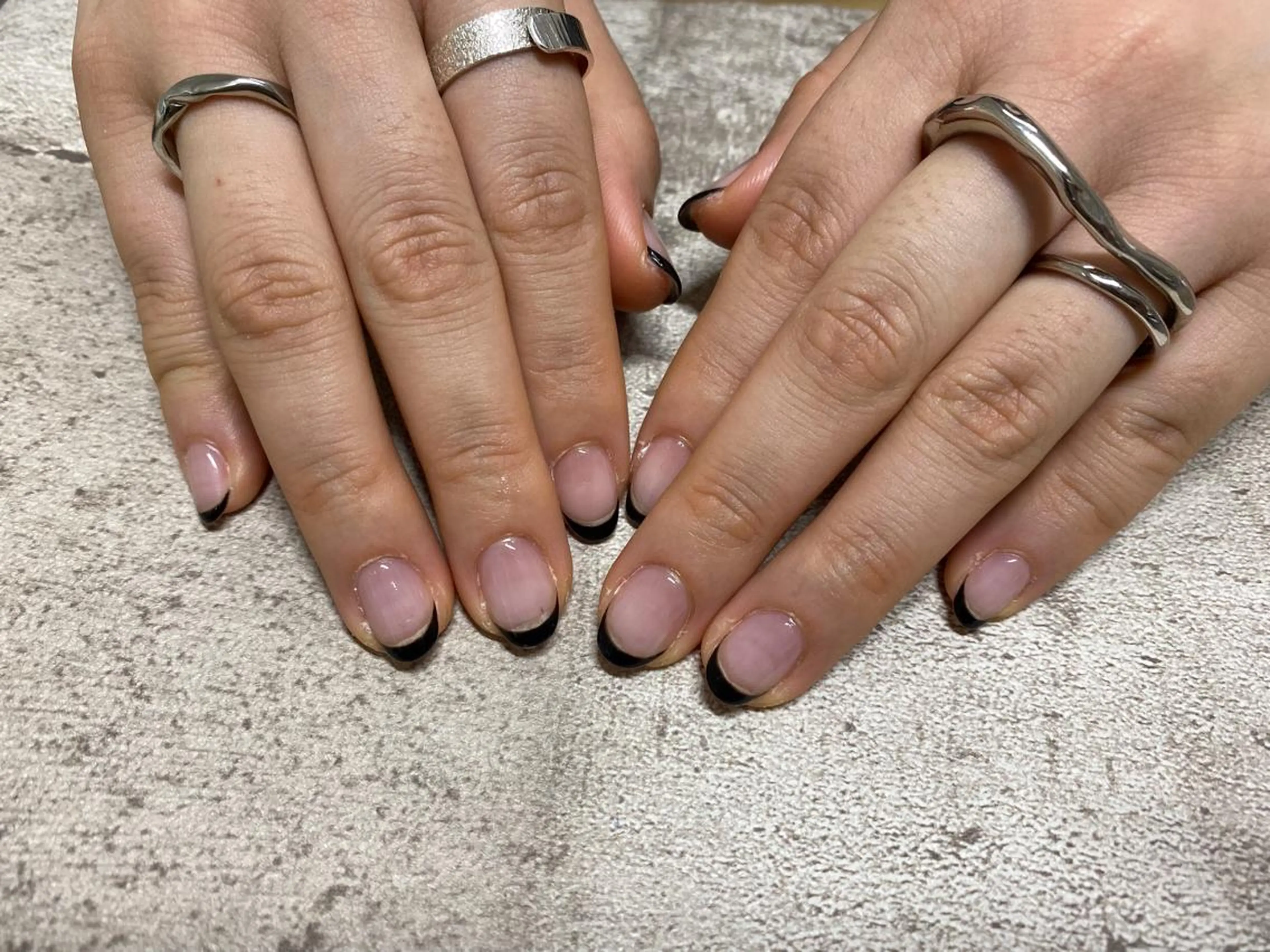 ネイル フレンチネイル Mogu nail 二子玉川のネイルデザイン
