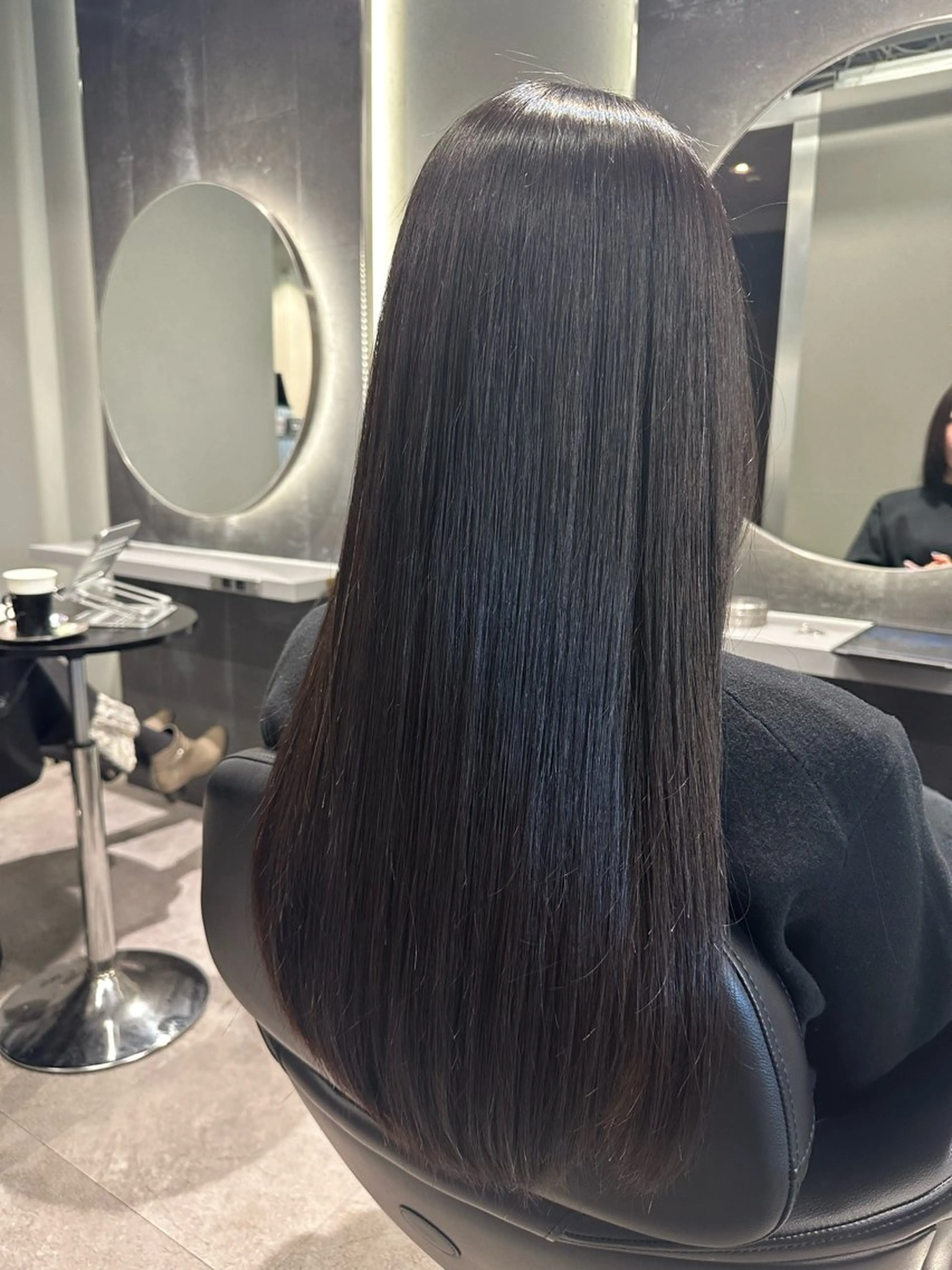 ロング カラー カット ヘアカラー 縮毛矯正 トリートメント 韓国ヘア🎀艶髪 RISAのヘアスタイル