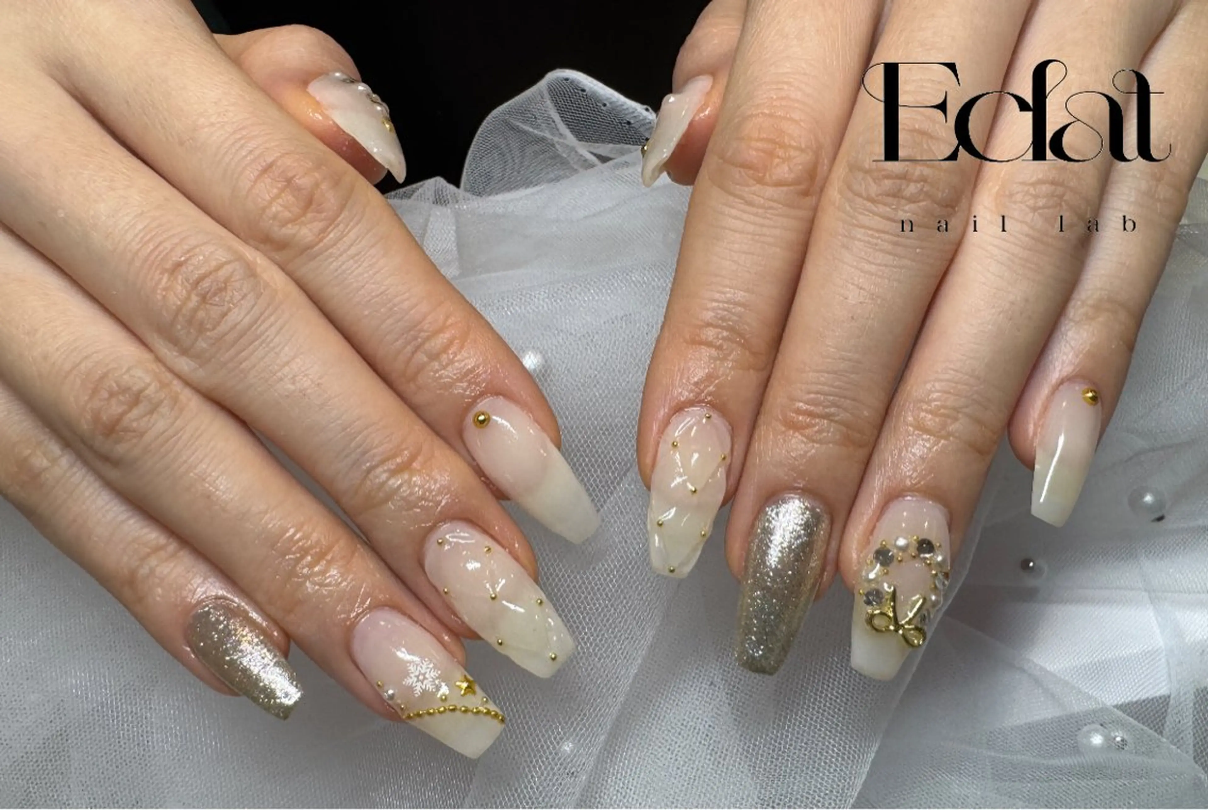 ネイル ハンドネイル ネイルラボEclat RINAのネイルデザイン