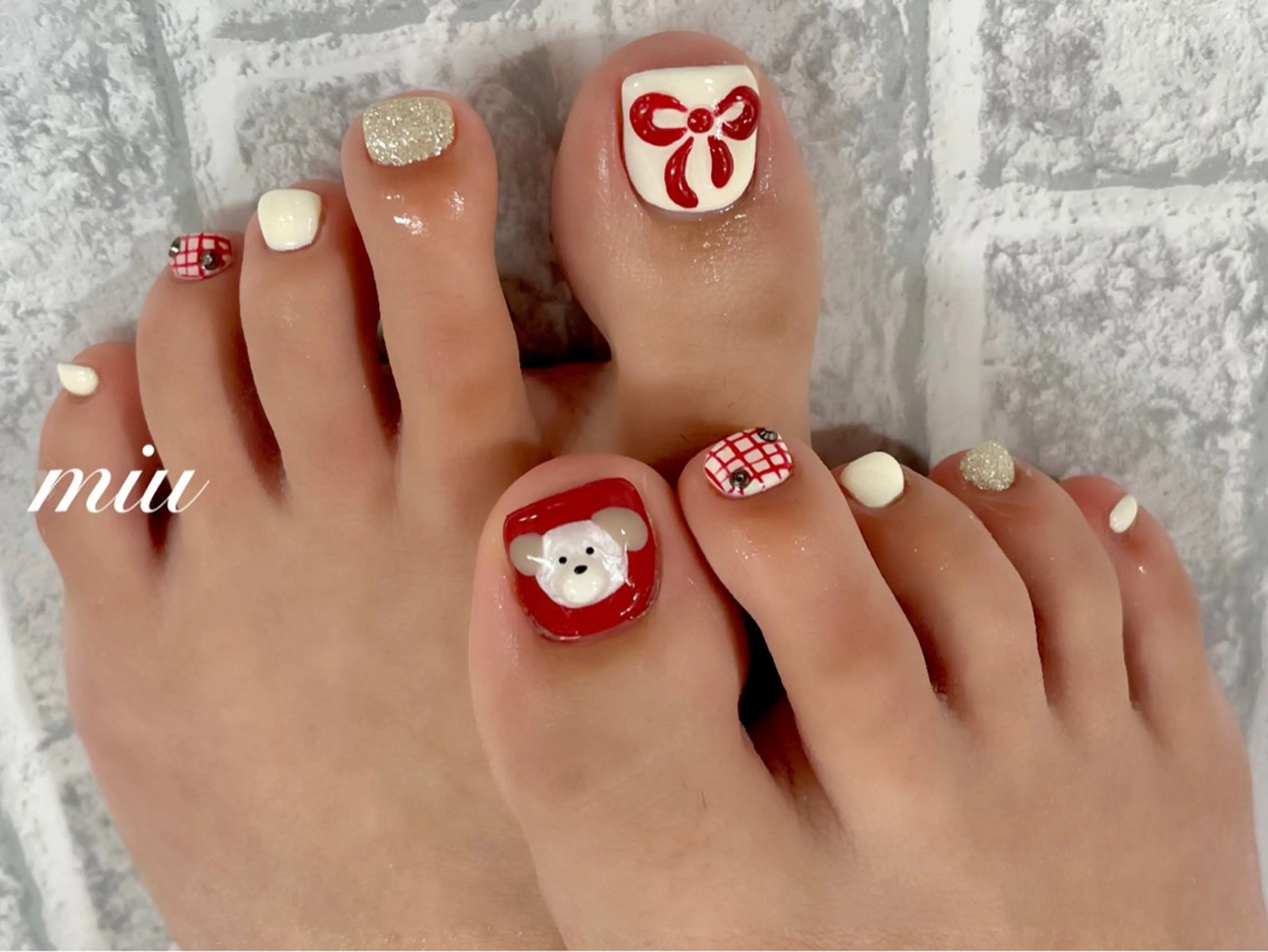ネイル フットネイル miu nail 🐾mihoのネイルデザイン