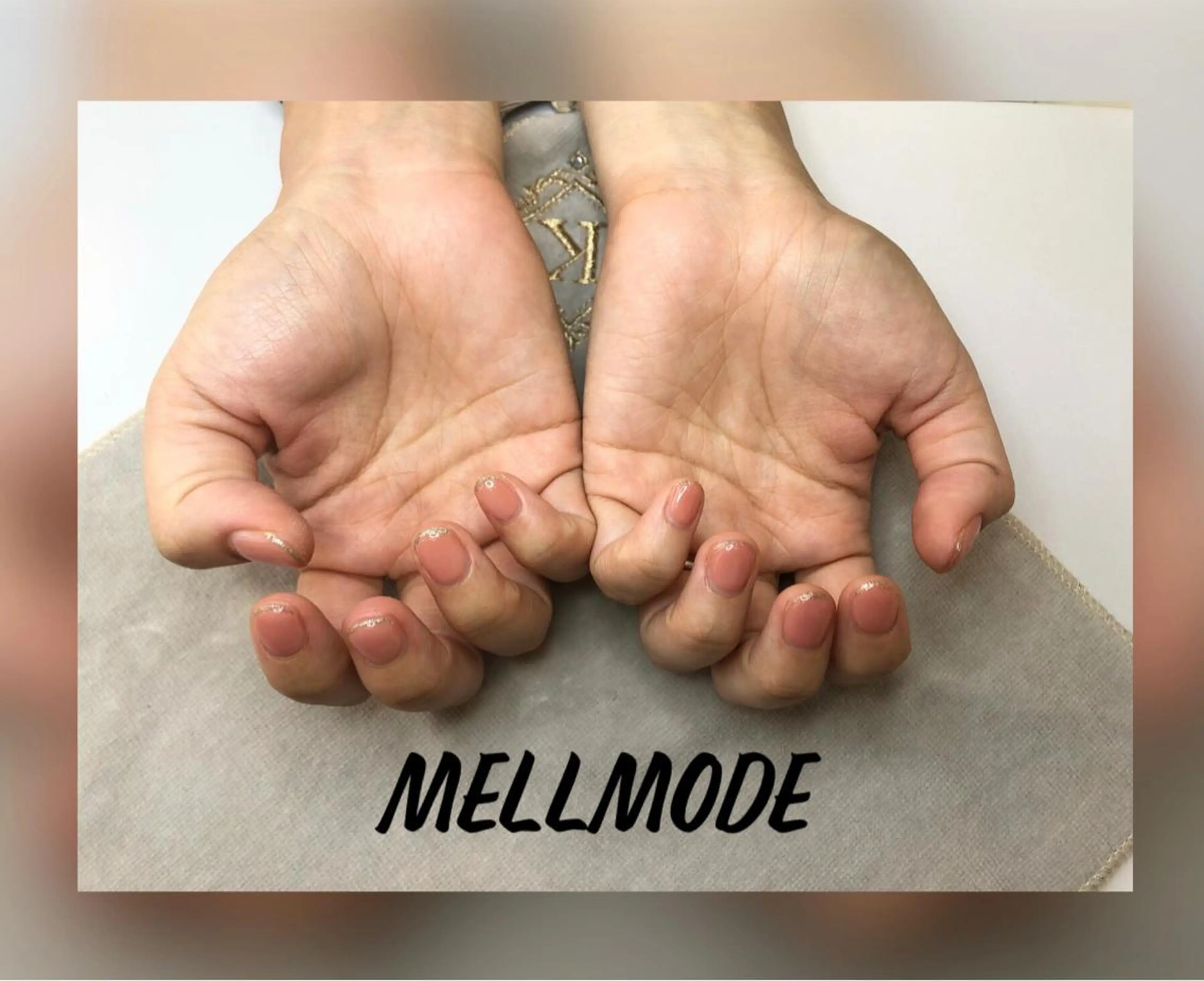 ネイル フレンチネイル ラメ(グリッター) ワンカラーネイル ハンドネイル MELLMODE所属・Nakano Kanaのネイルデザイン