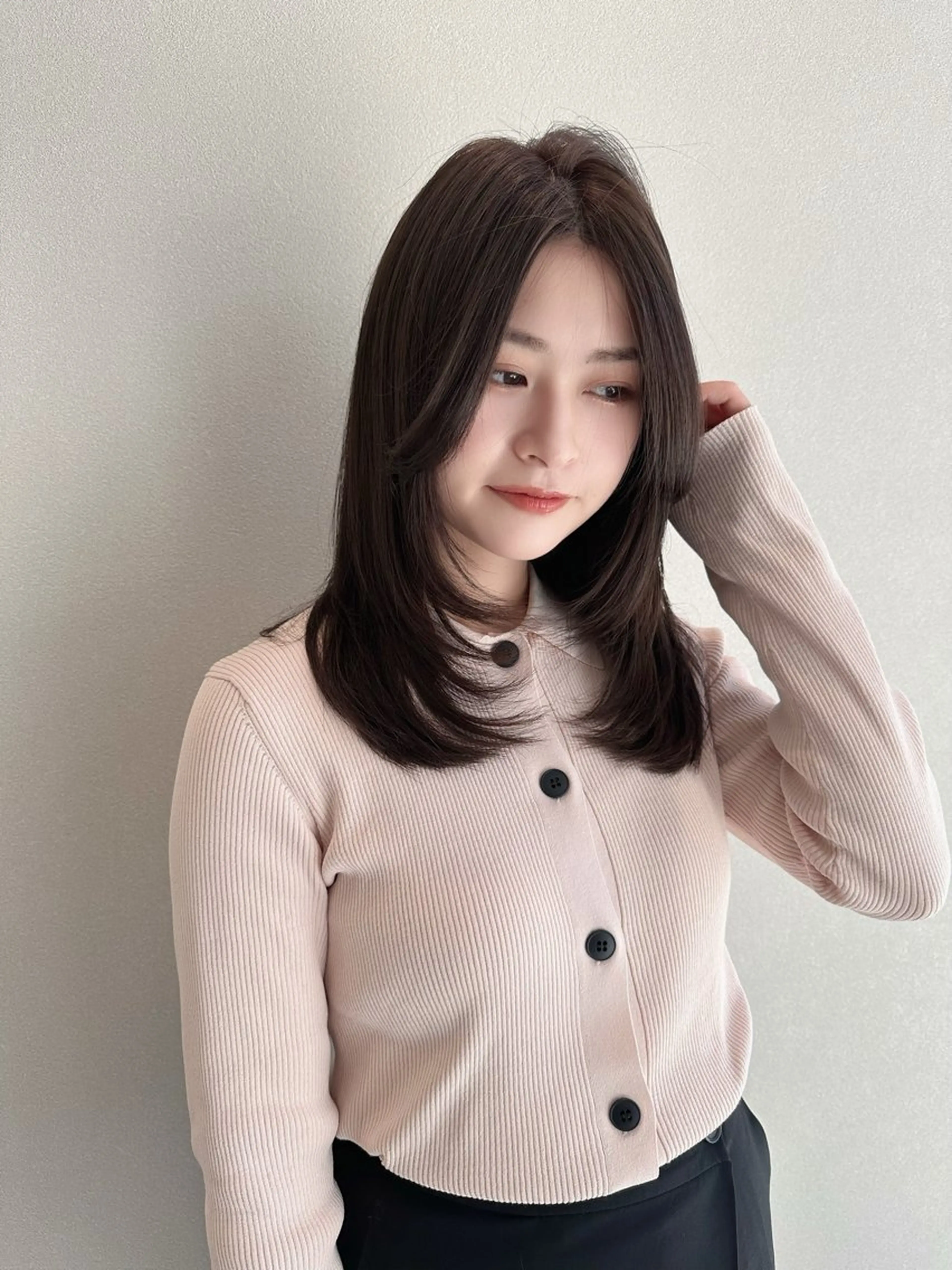 セミロング カラー カット ヘアカラー 縮毛矯正 ✂️似合わせの魔術師 石田一樹✂️のヘアスタイル