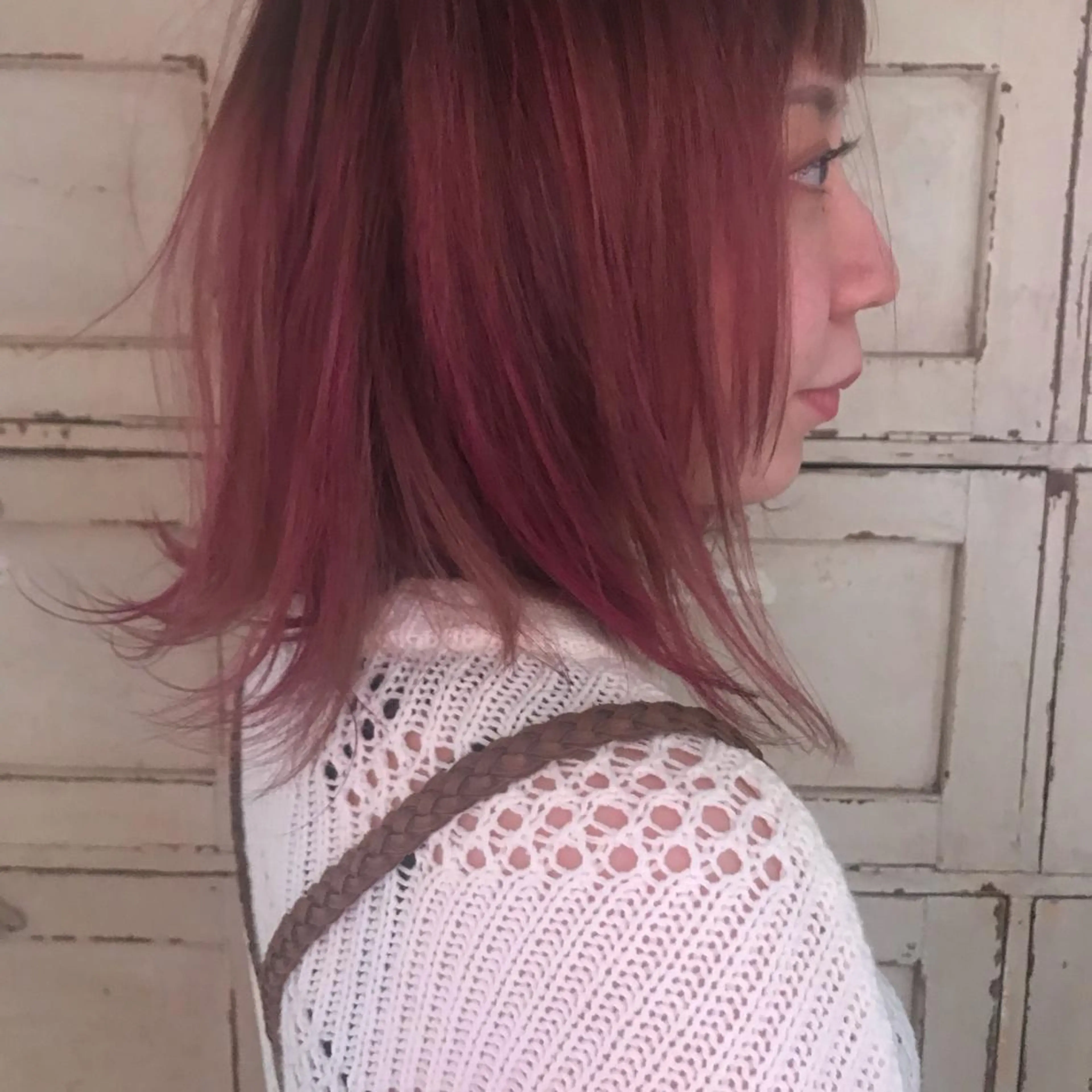 カラー ベージュカラー ハイライトカラー ピンクカラー ピンクベージュ 柔らかブラウン/顔周 りレイヤー♡ユウシのヘアスタイル