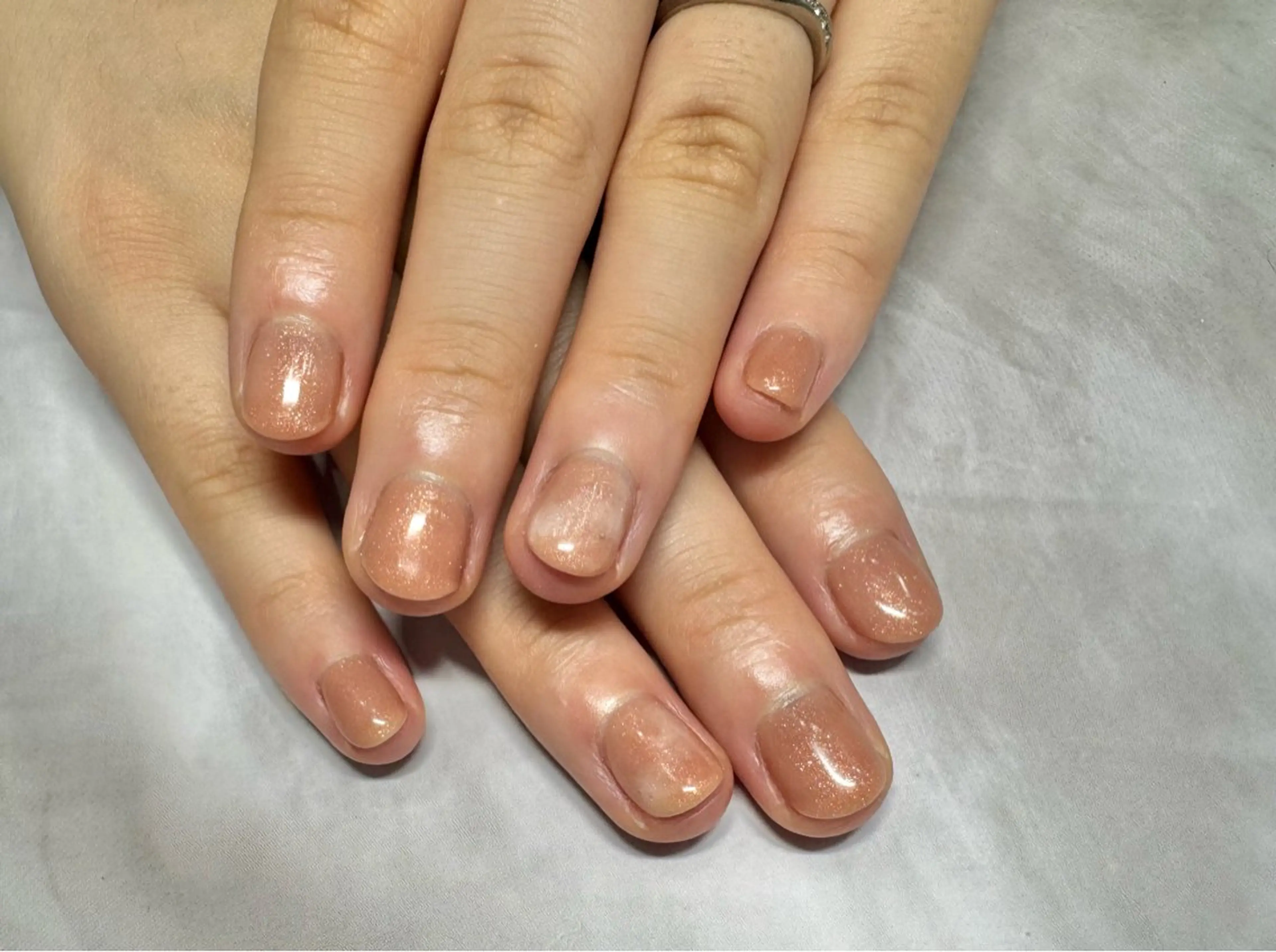 ネイル ブラウン 大理石ネイル(マーブル) ハンドネイル ネイルサロン La Luce所属・ネイリスト Mahoのネイルデザイン