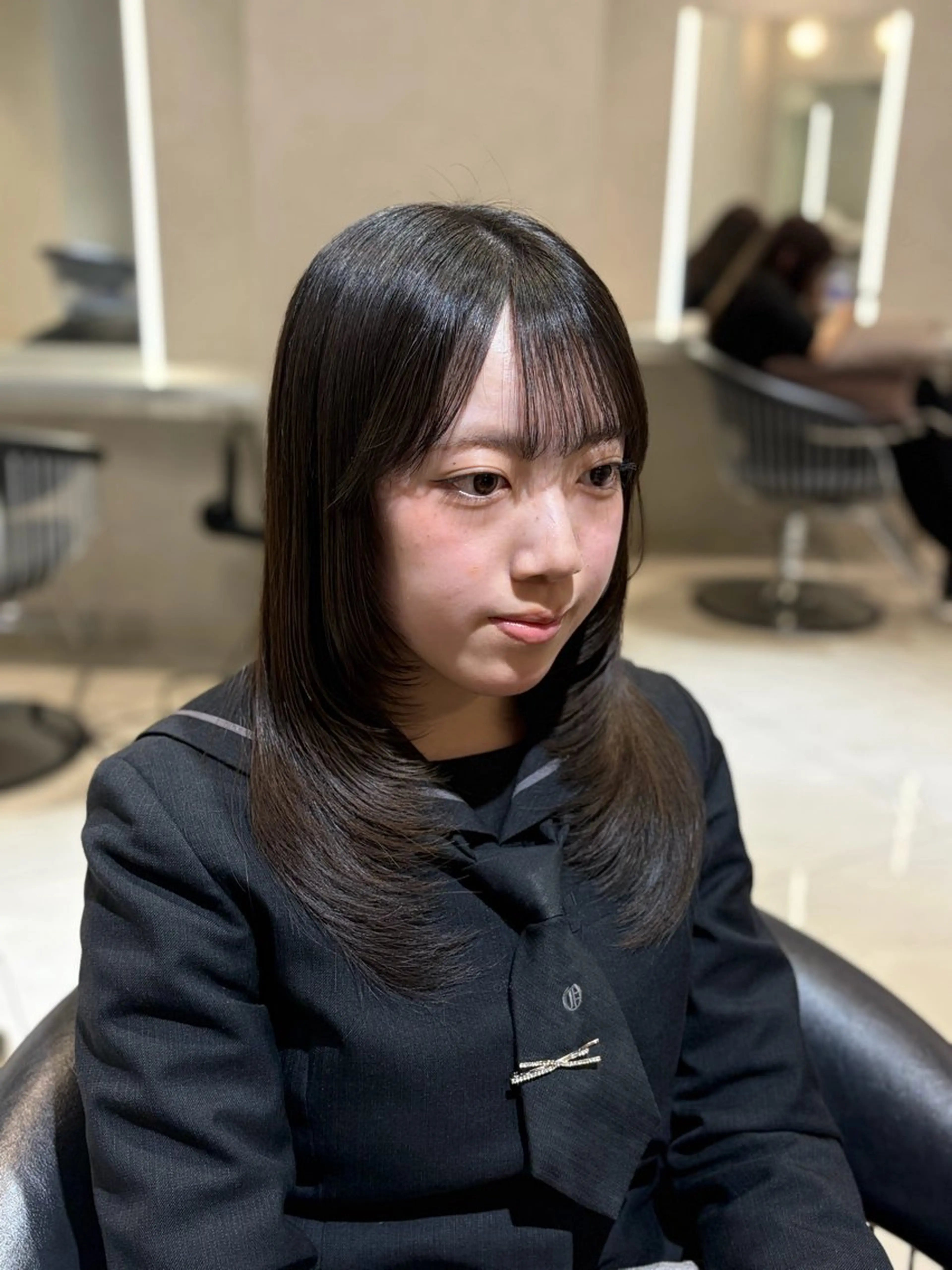 ロング カット ハイトーン/ミルク ティー🤍reinaのヘアスタイル