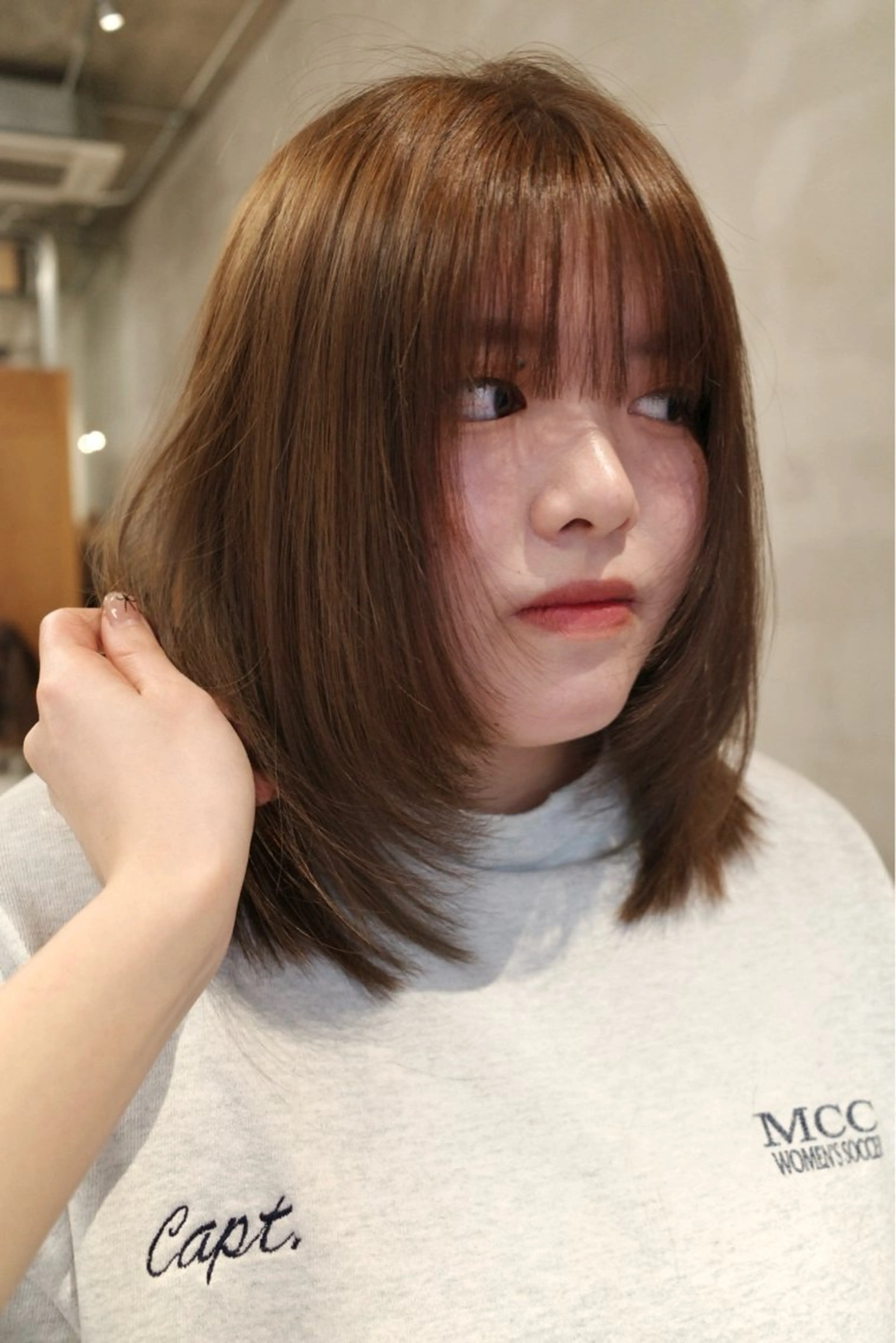 カラー 柔らかいオリーブ🍃 カラーNatsumiのヘアスタイル