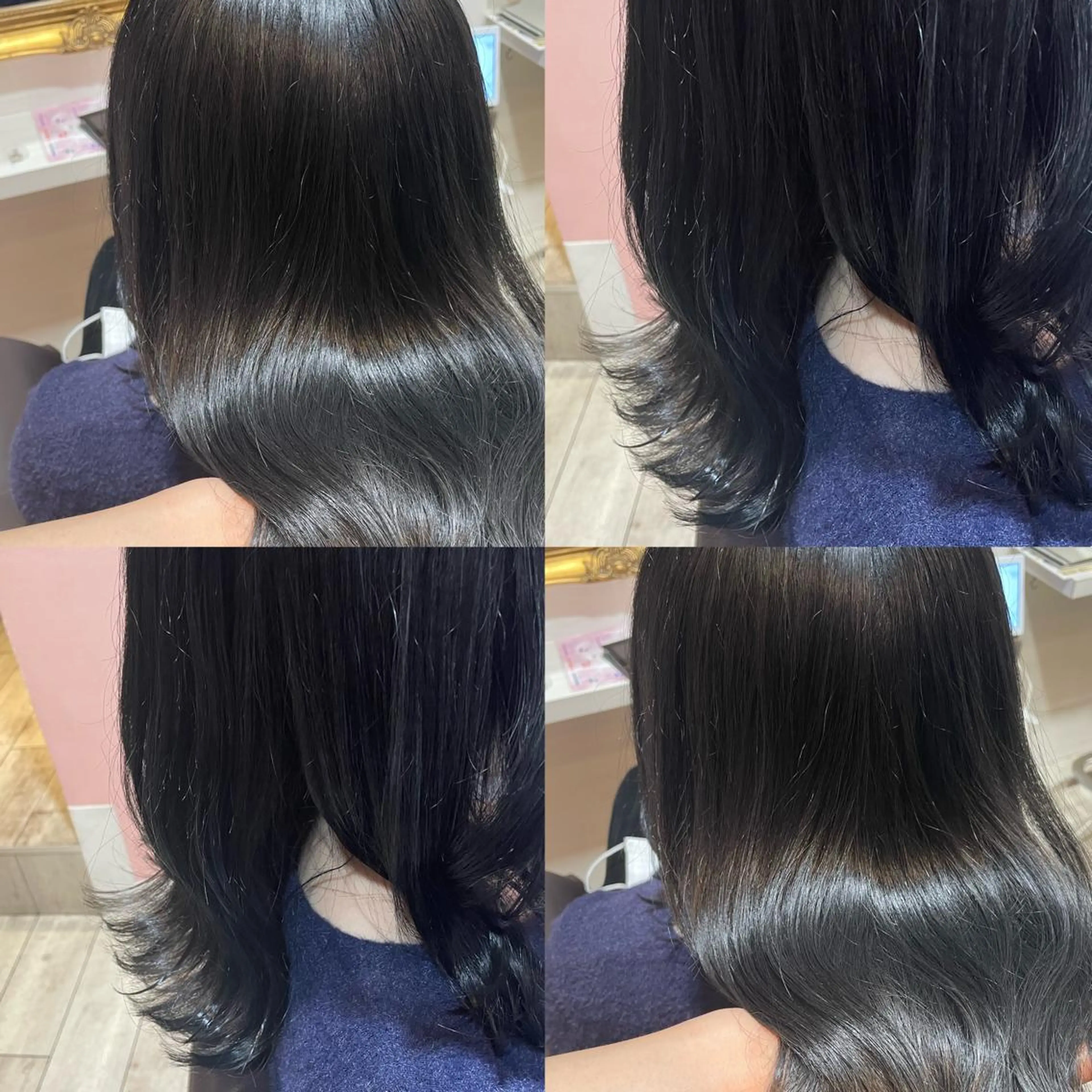 セミロング ヘアカラー トリートメント 髪質改善×透明感× 艶髪🥀HIYORIのヘアスタイル