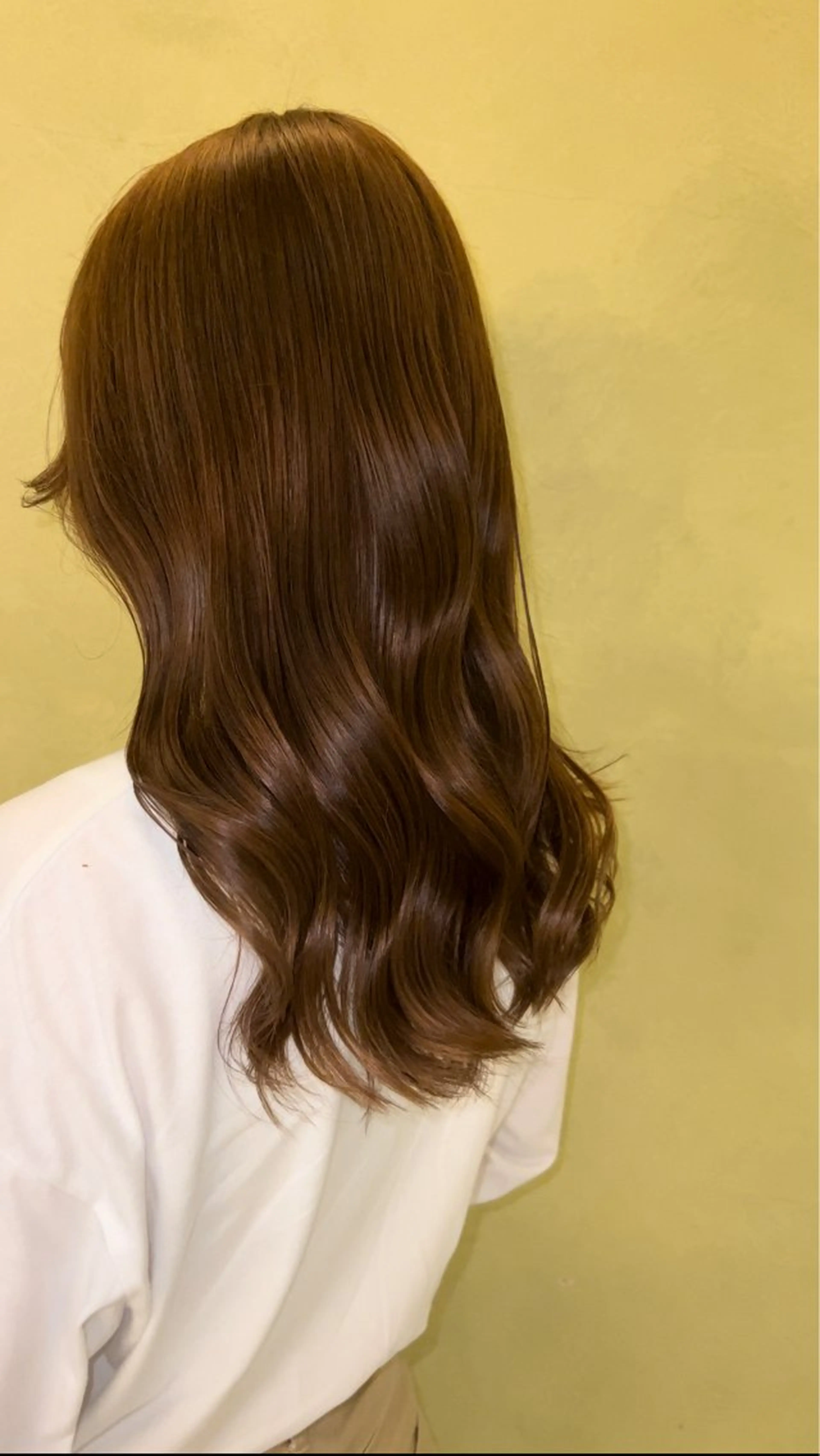 ロング カラー ベージュカラー ヘアカラー 艶カラー/エクステ/ 藤原リックのヘアスタイル