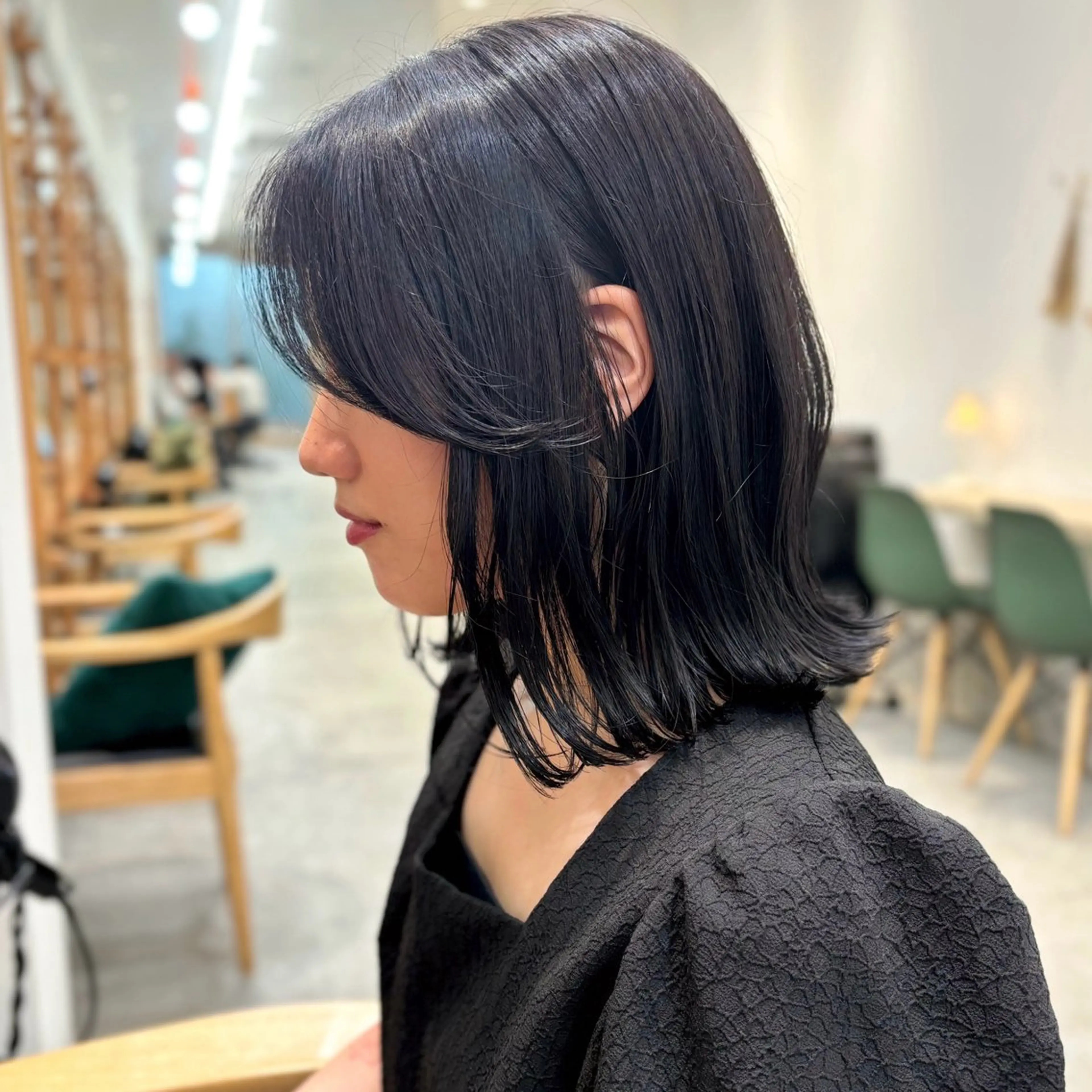 ミディアム カラー グレージュ ボブ Apero【アペロ】所属・パーマ/暖色/ボブ イワタテ🇰🇷のヘアスタイル