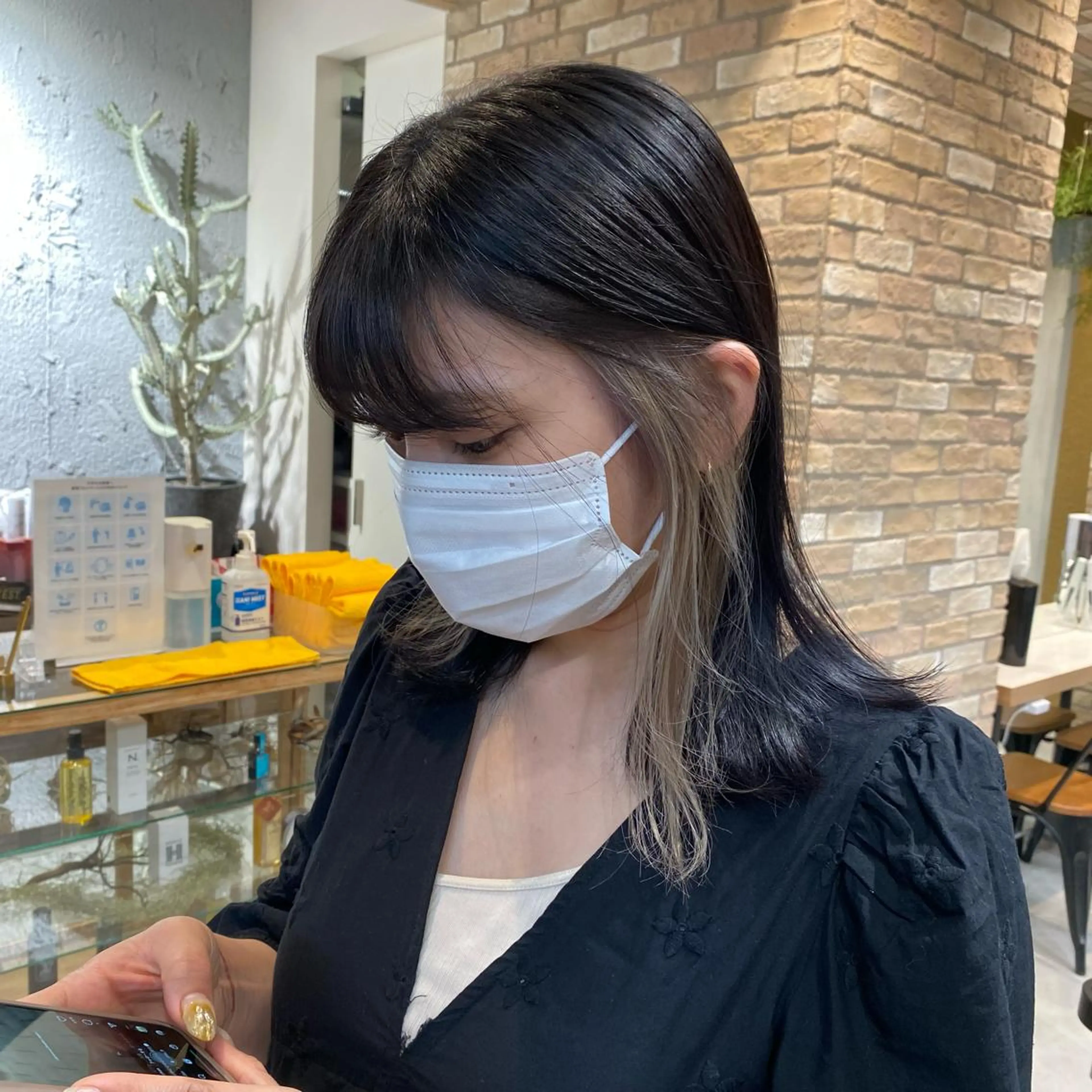 ミディアム カラー 平野葵🎀 hair/nailのネイルデザイン