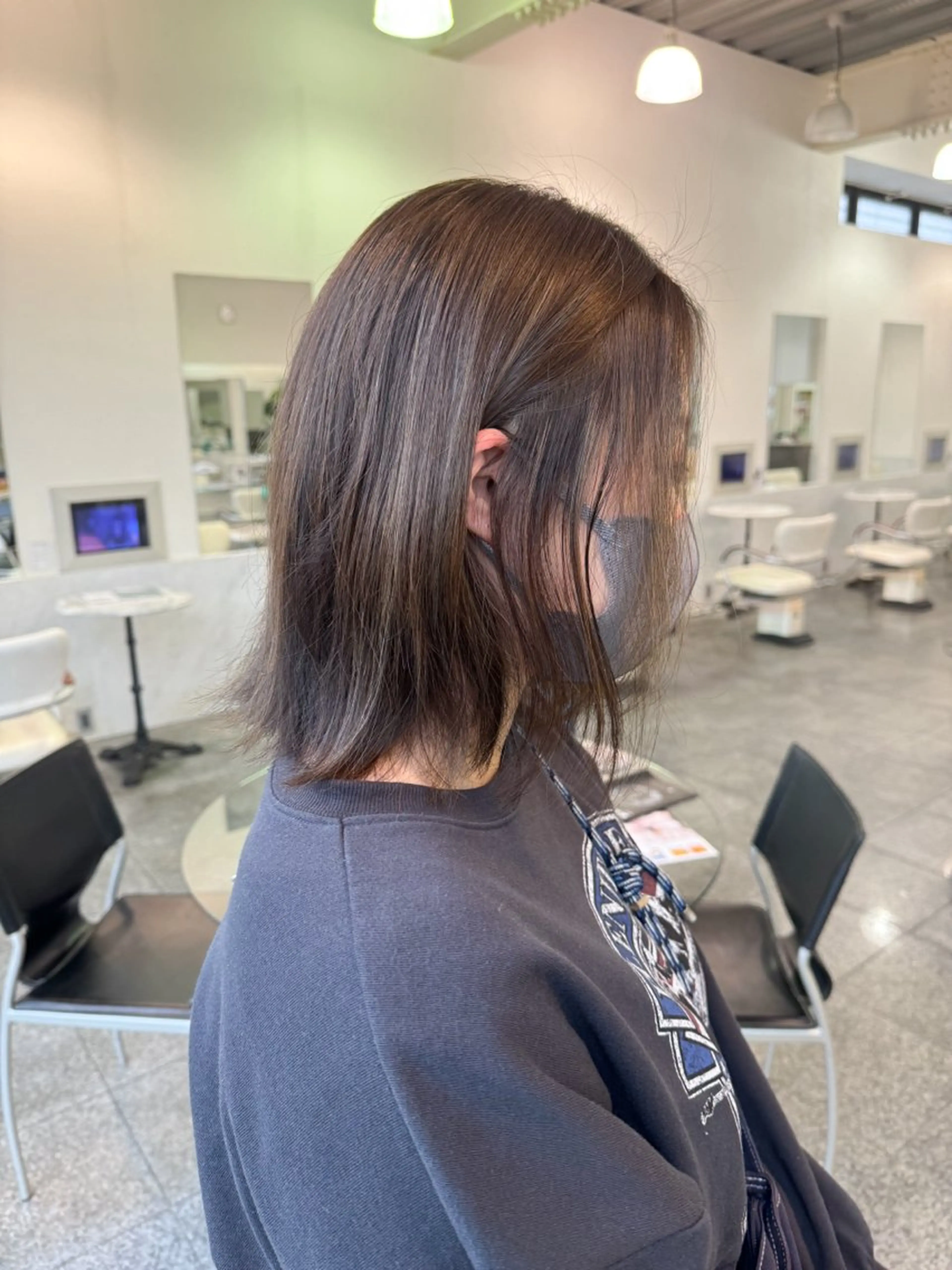 ミディアム カラー ハイライトカラー ハイライト カット ヘアカラー トリートメント 🫧ヒシダアキ /taboo🫧のヘアスタイル