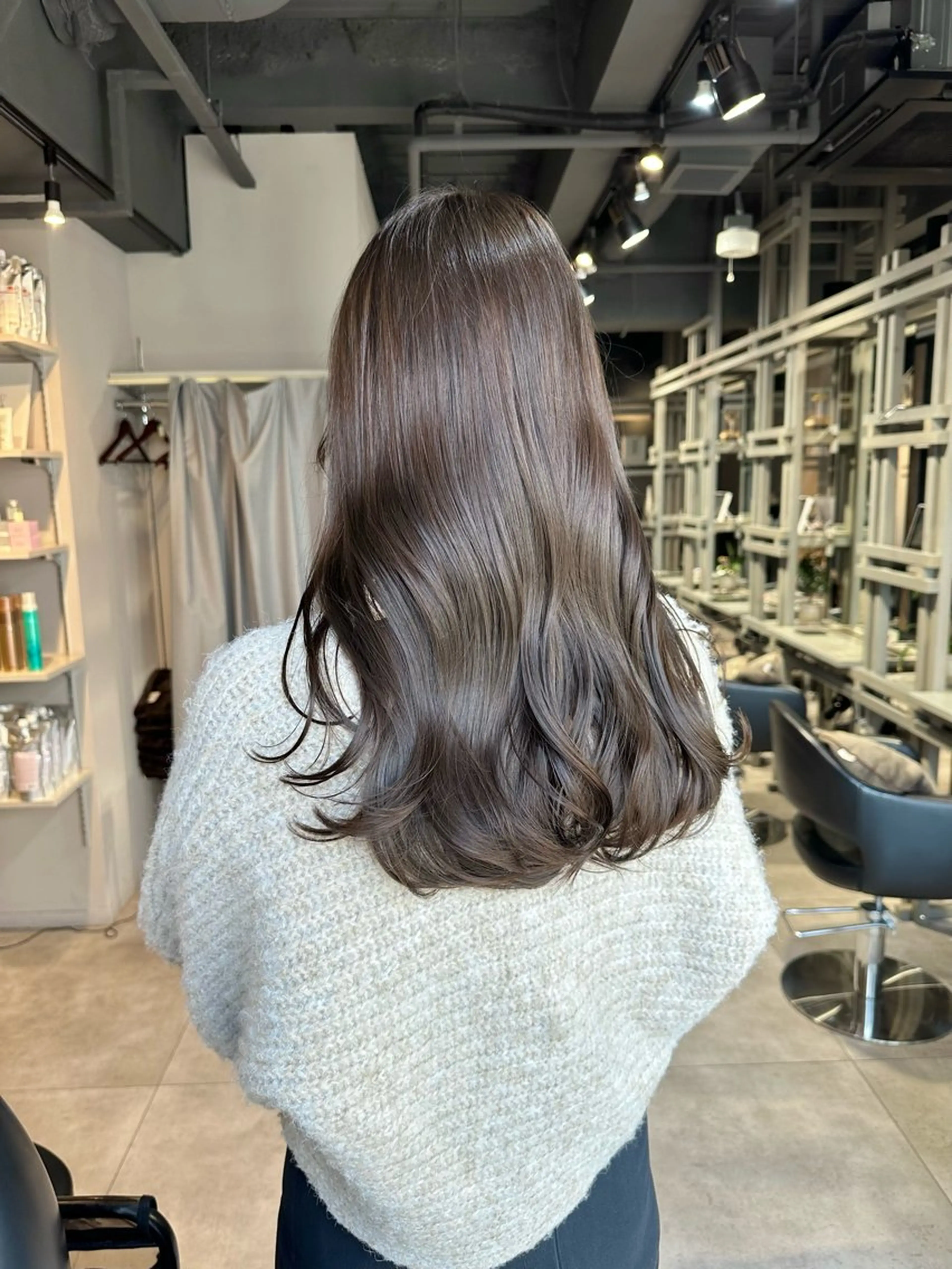 ロング カラー 髪質改善 カット ヘアカラー トリートメント KURO/韓国ヘア /レイヤーカットのヘアスタイル